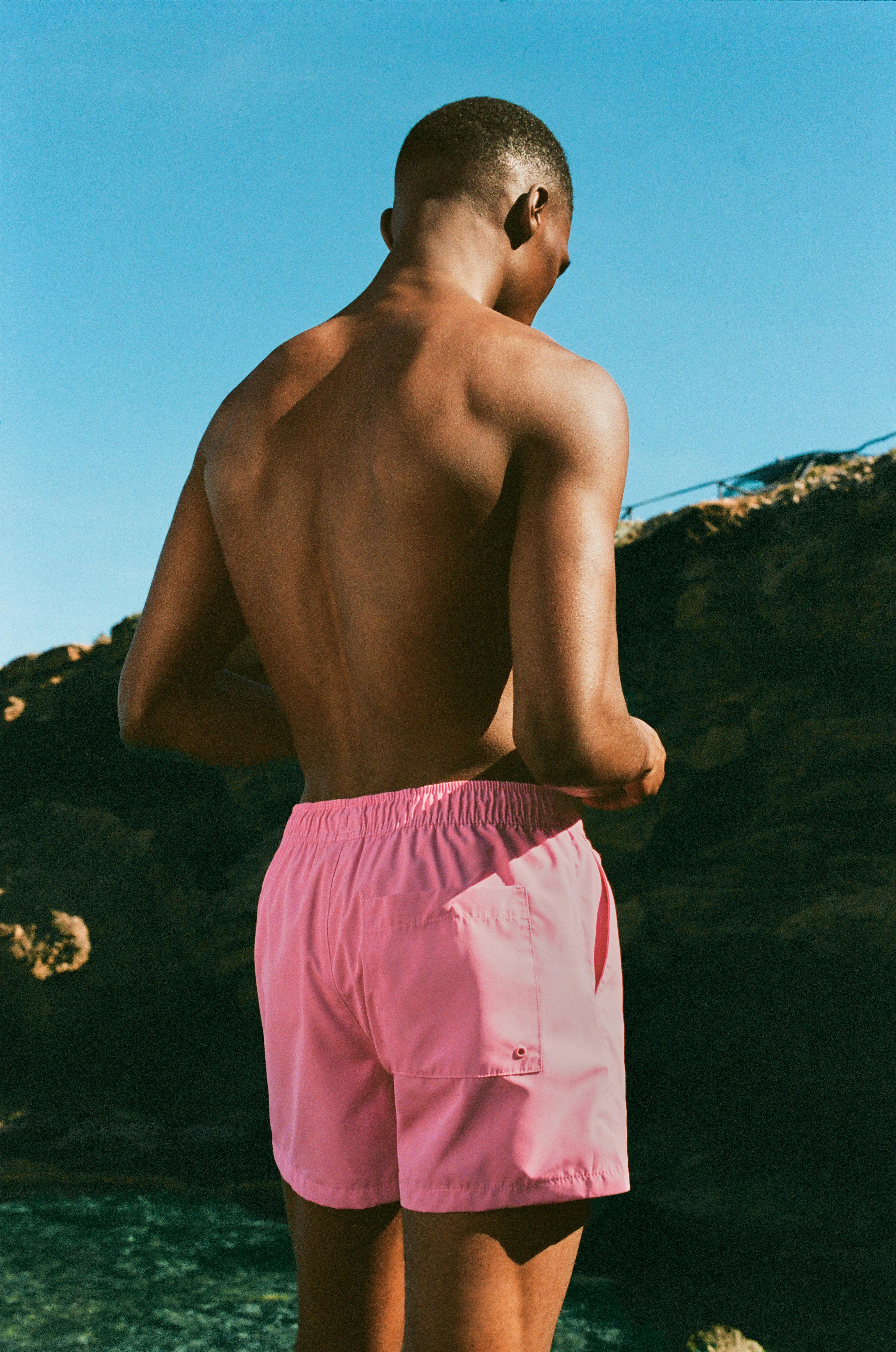 Basic swimming trunks — Pink