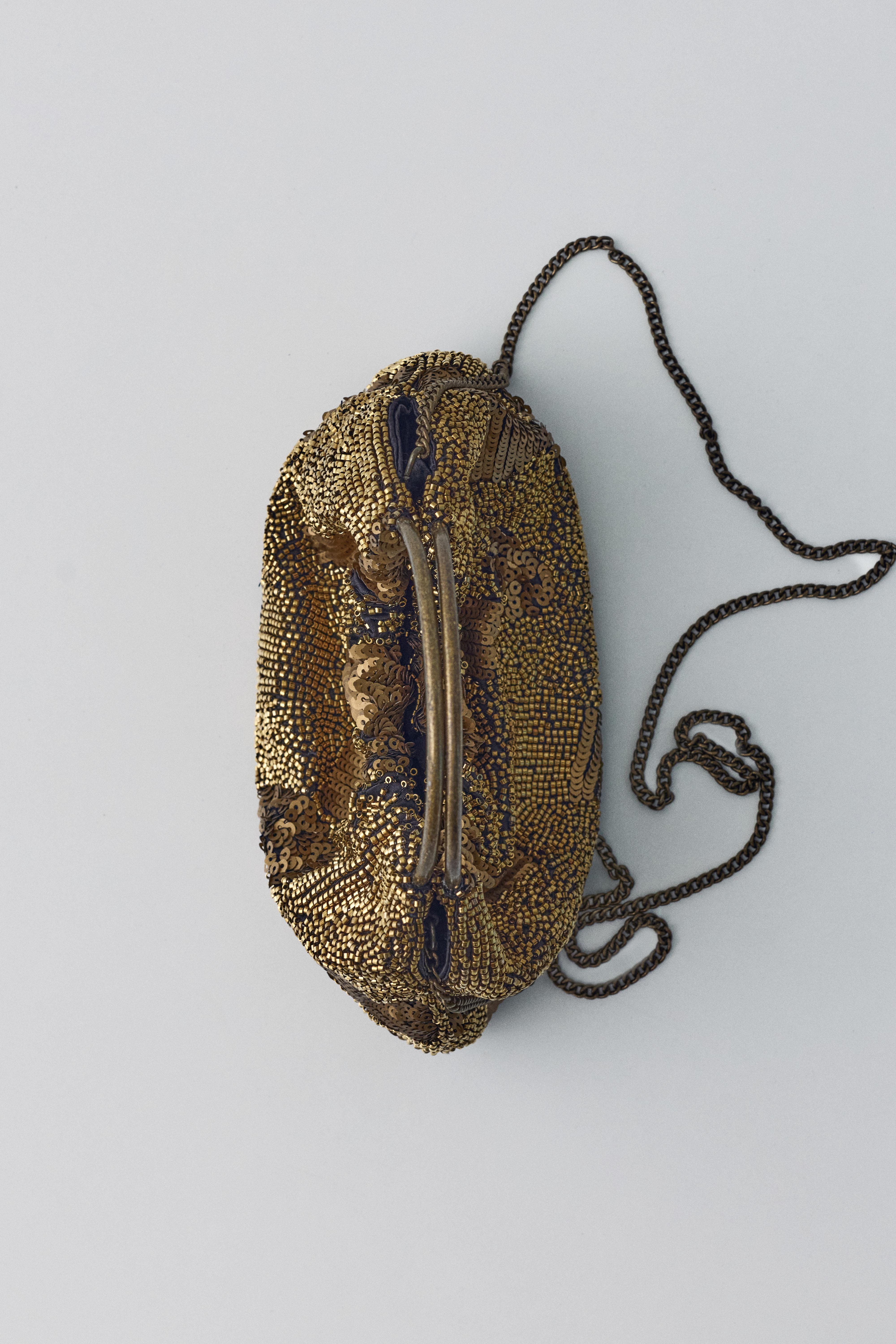 Metalik saplı boncuklu çanta - Görsel 24