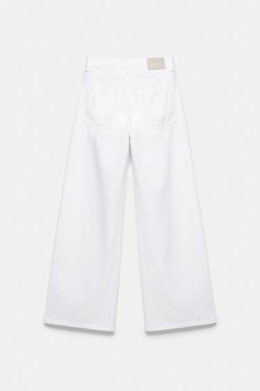 Mid-waist baggy jeans — White 8