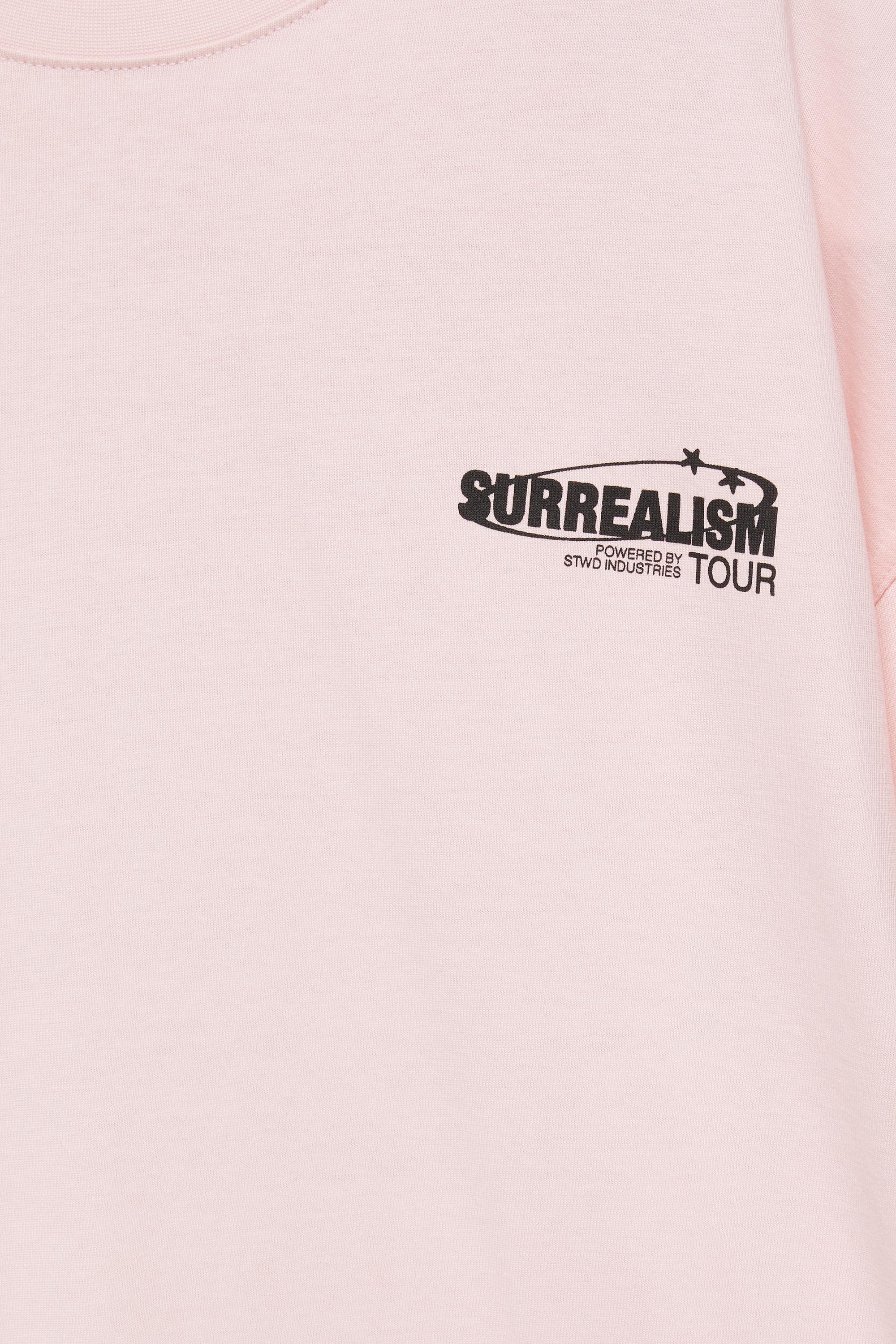 STWD boxy graphic T-shirt — Pastel pink