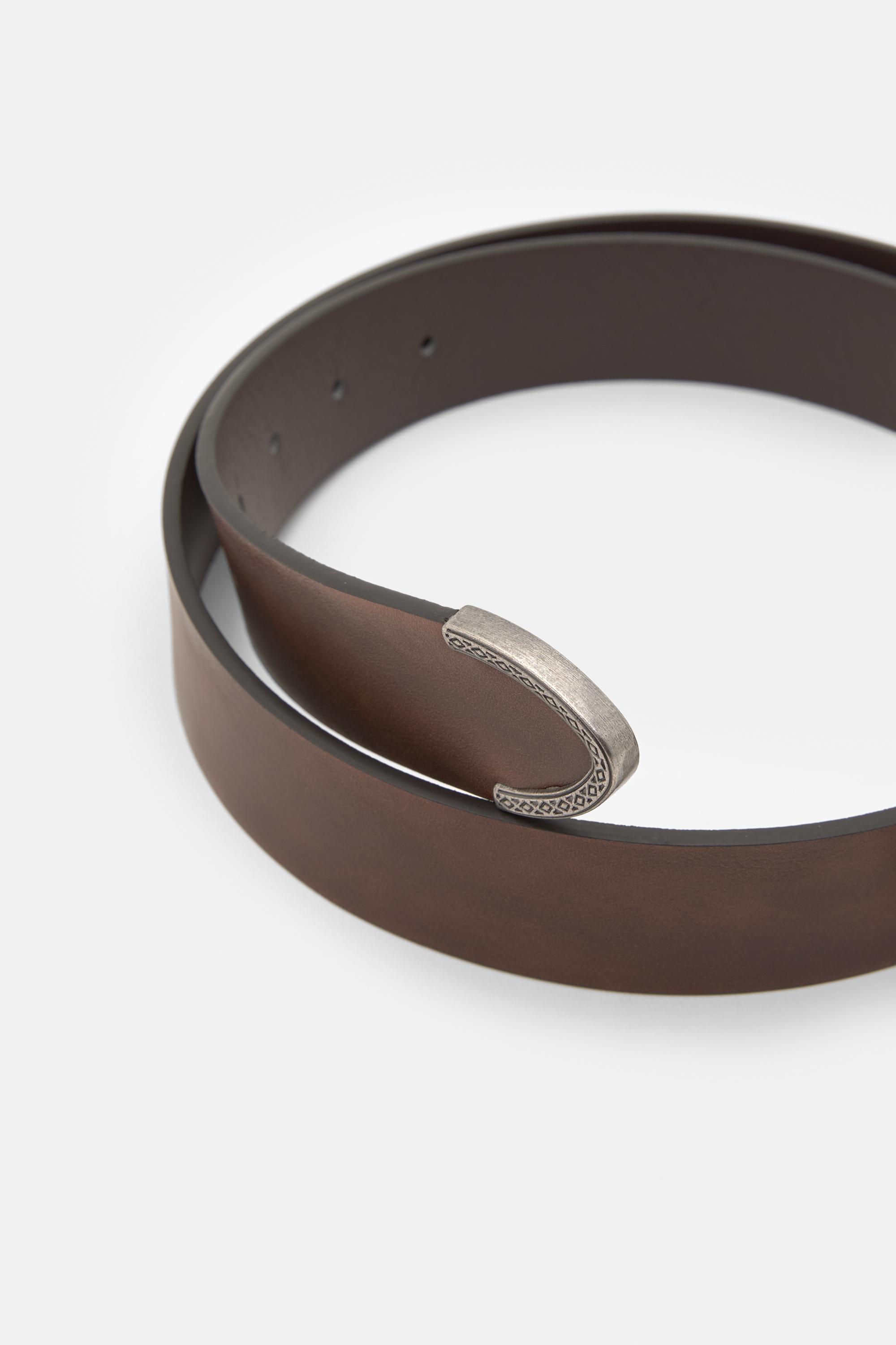 Kahverengi suni deri kemer - Görsel 6