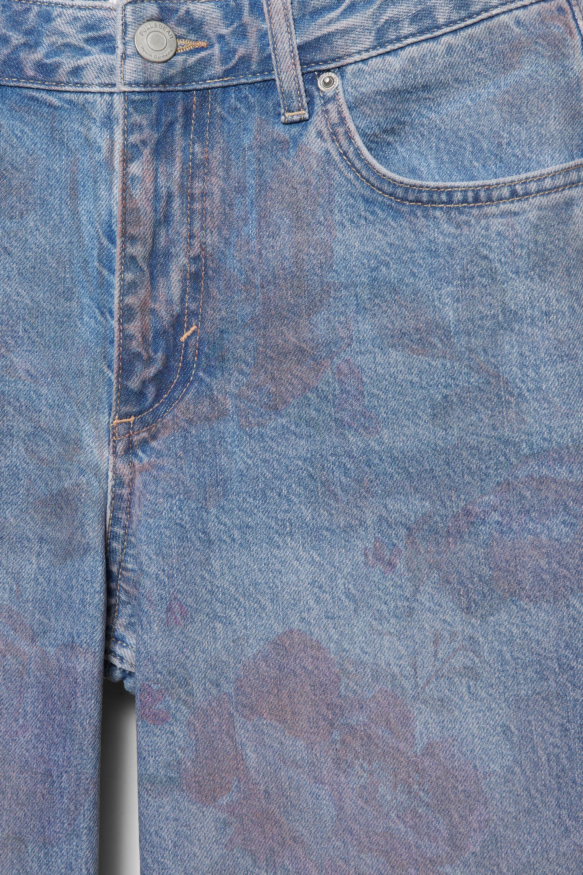 Çiçekli baggy jean