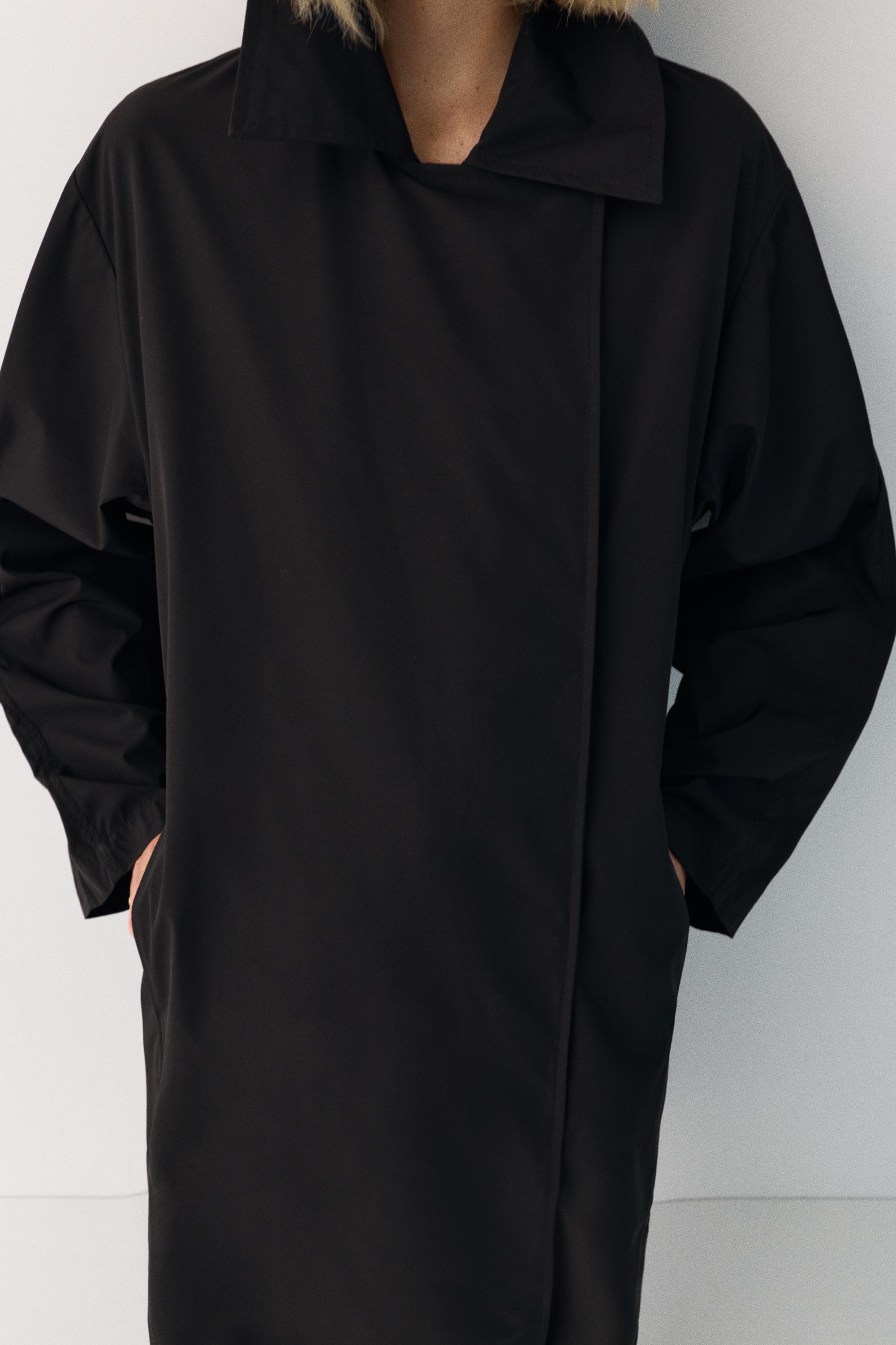 Oversize hafif trençkot - Görsel 11