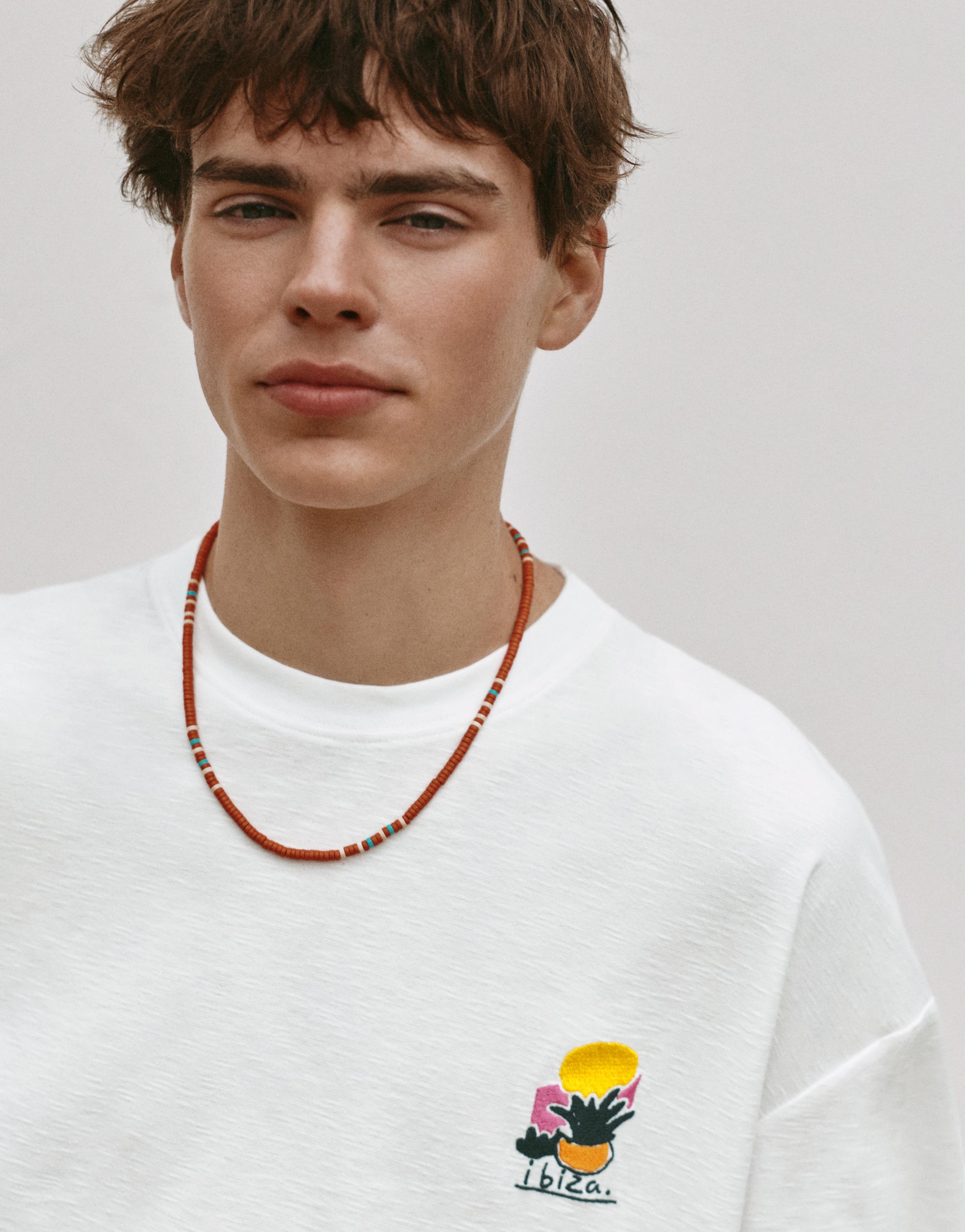 Ibiza graphic boxy-fit T-shirt — White