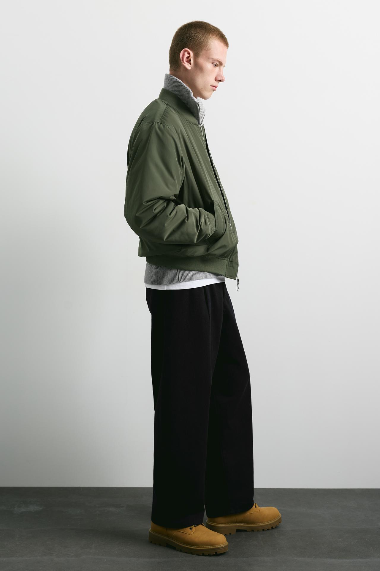 Baggy darted chinos — Black