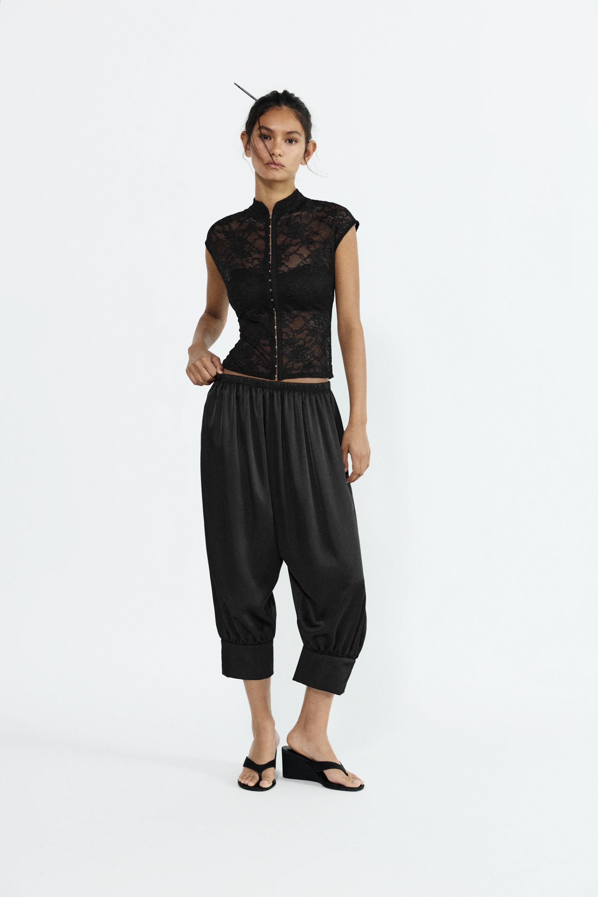 Women's Sarouel Trousers | Pull&Bear United Kingdom