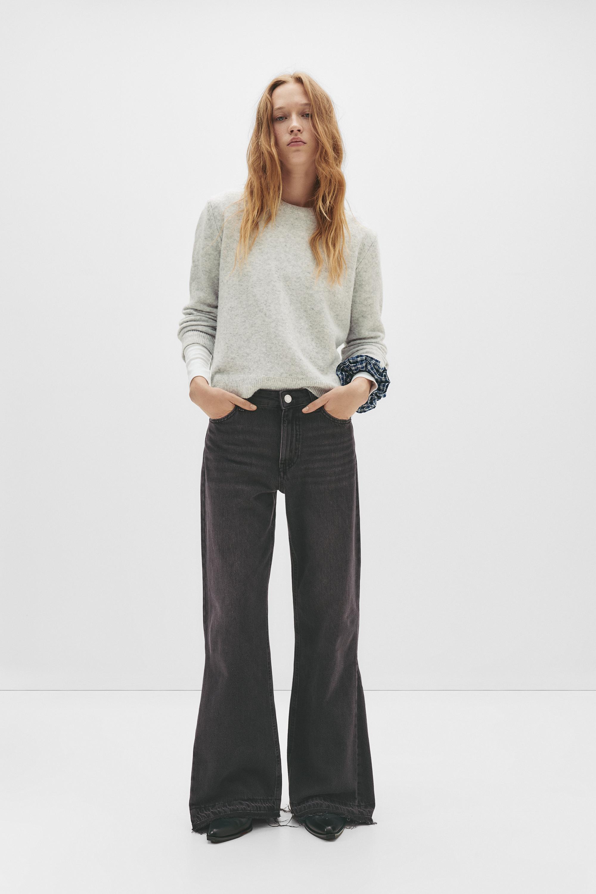 Loose-Fit-Schlaghose-Jeans