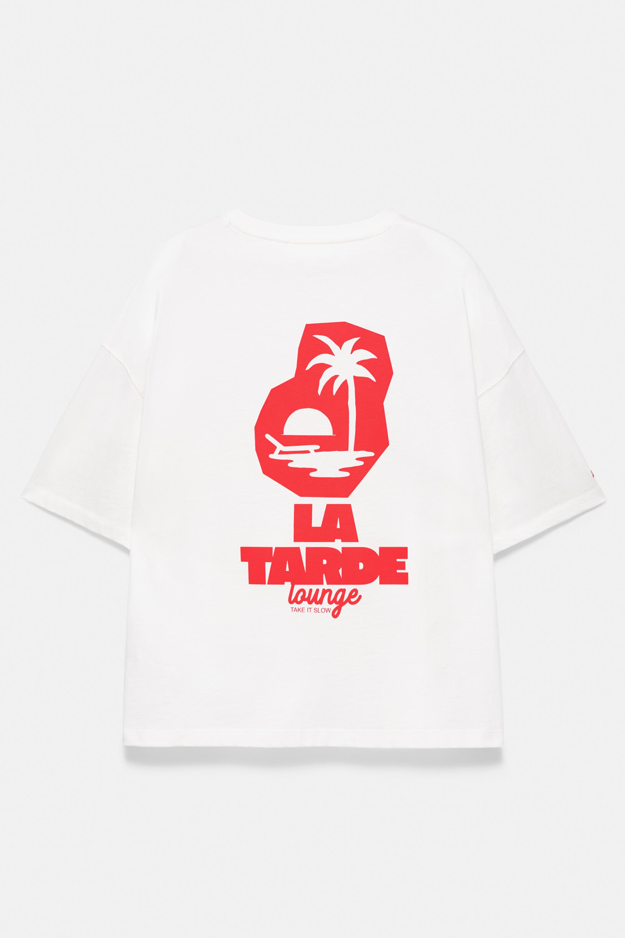 La Tarde graphic T-shirt — White