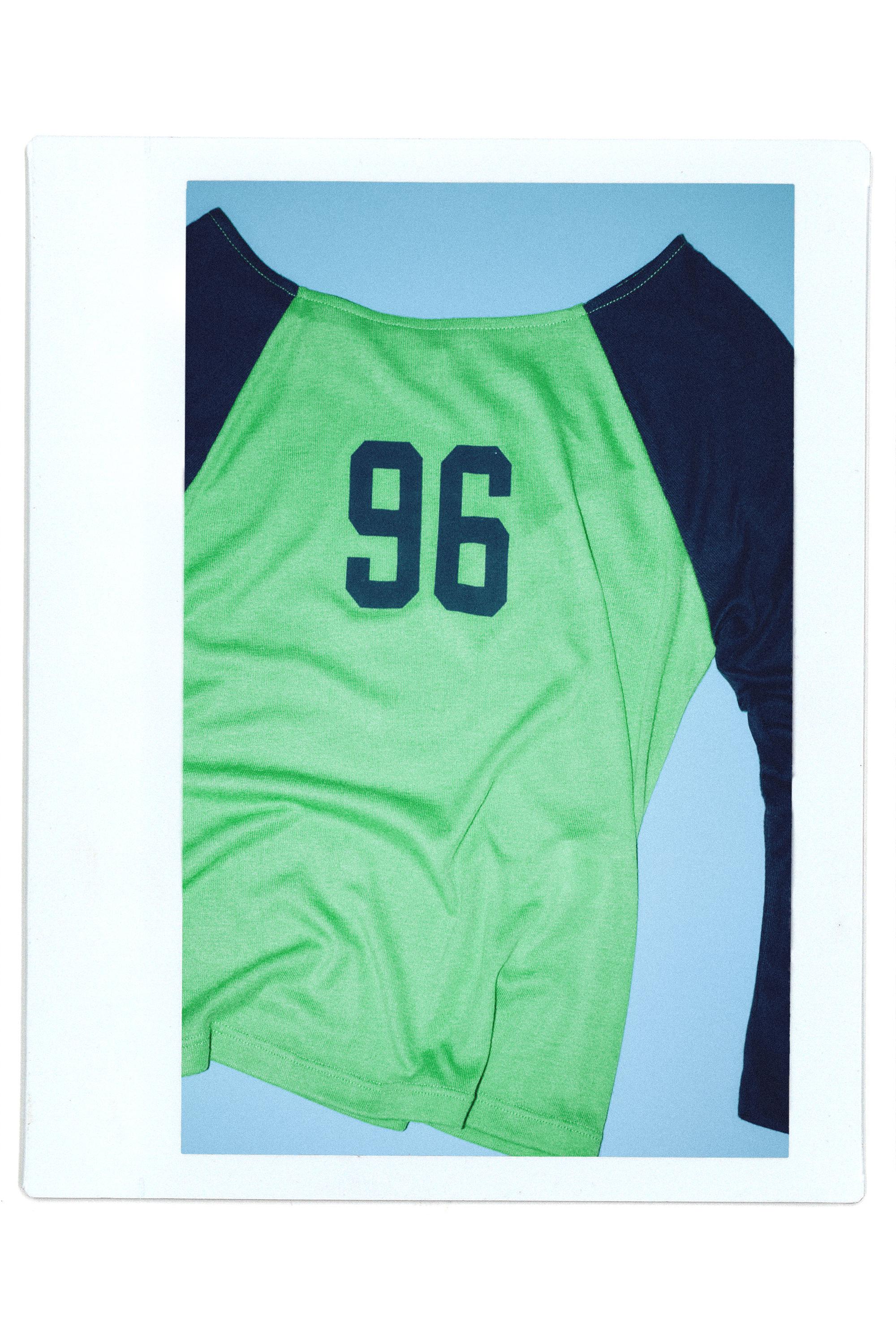 Raglan sleeve graphic T-shirt — Green