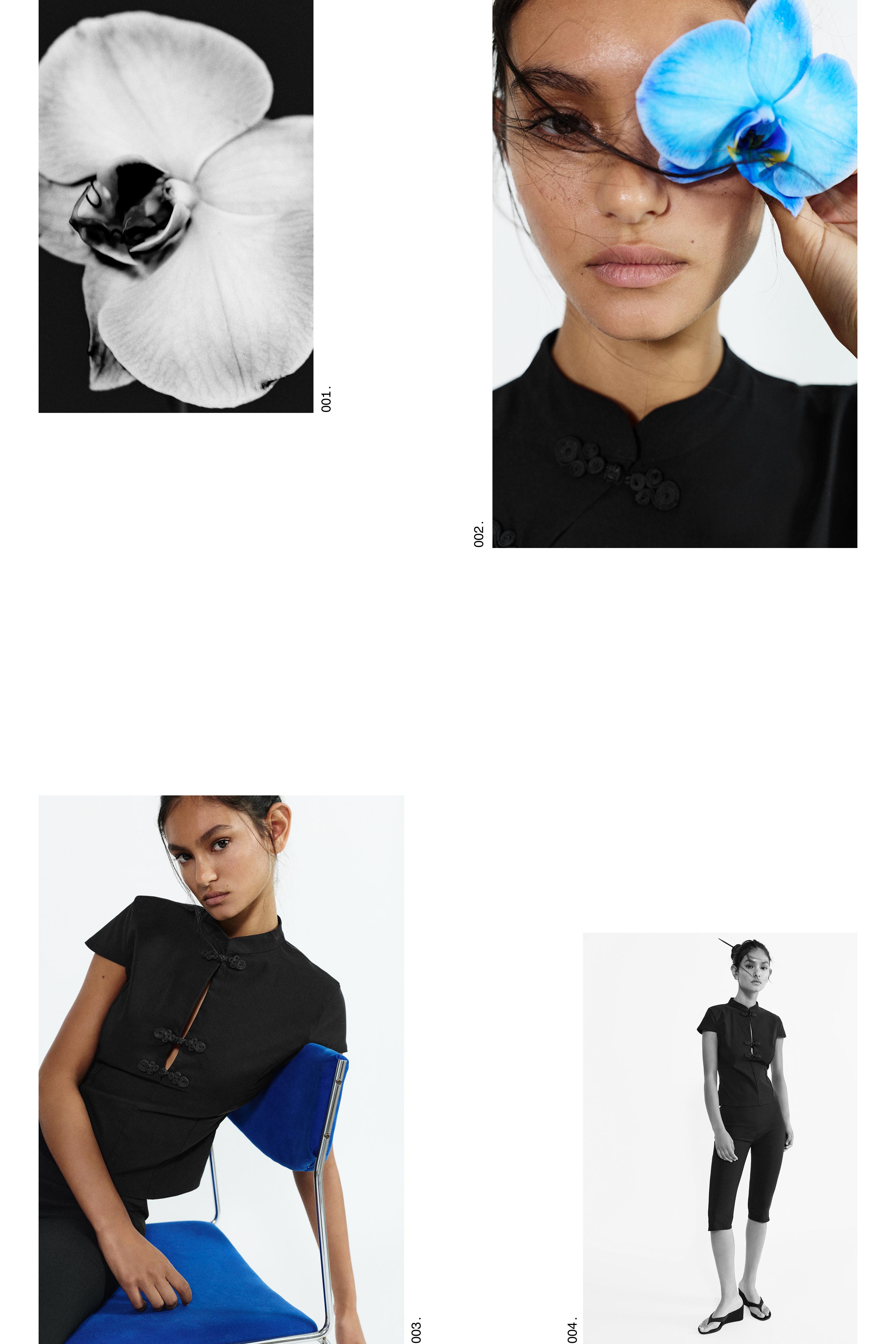 Knot detail top — Black