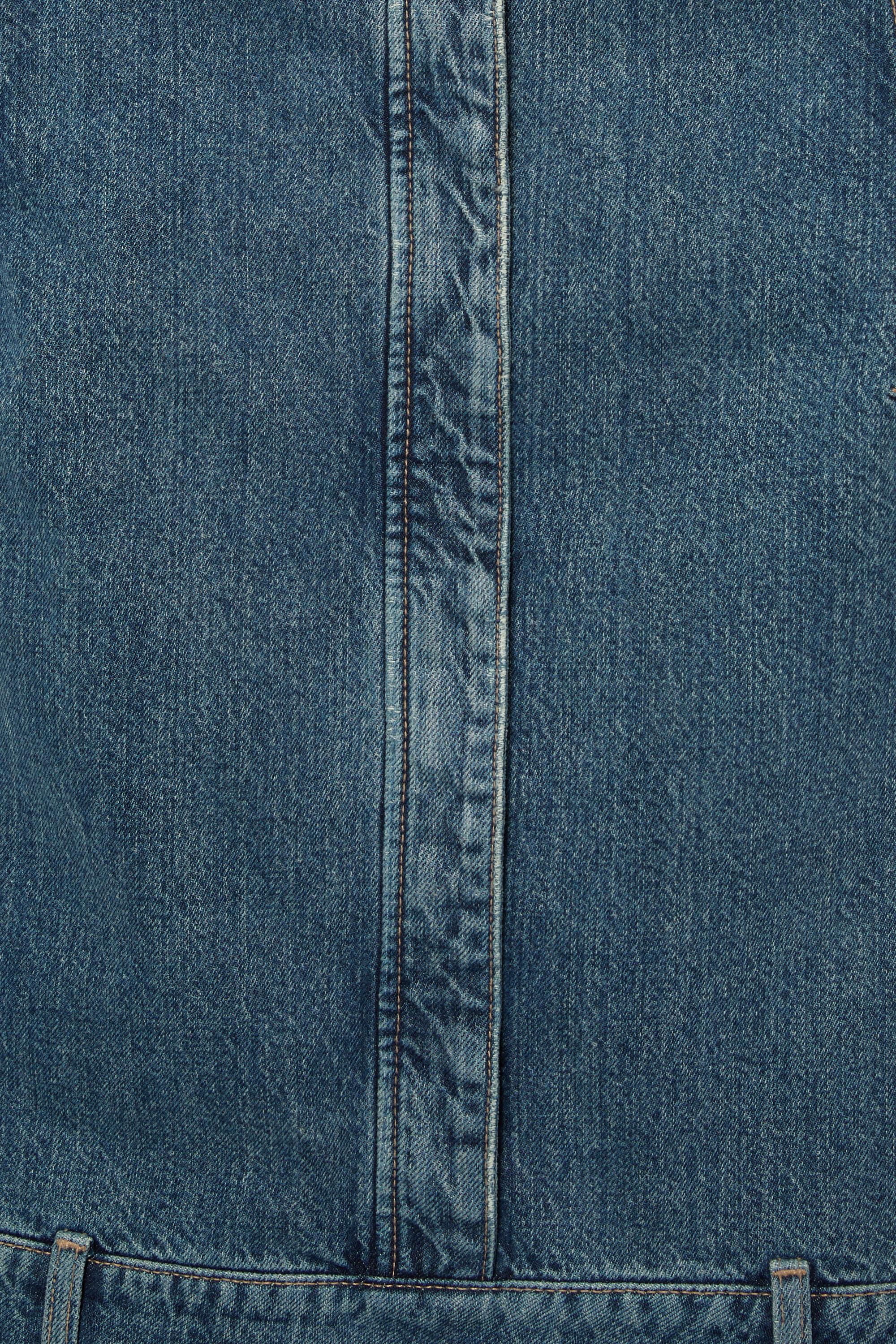 Short denim dress — Dark blue