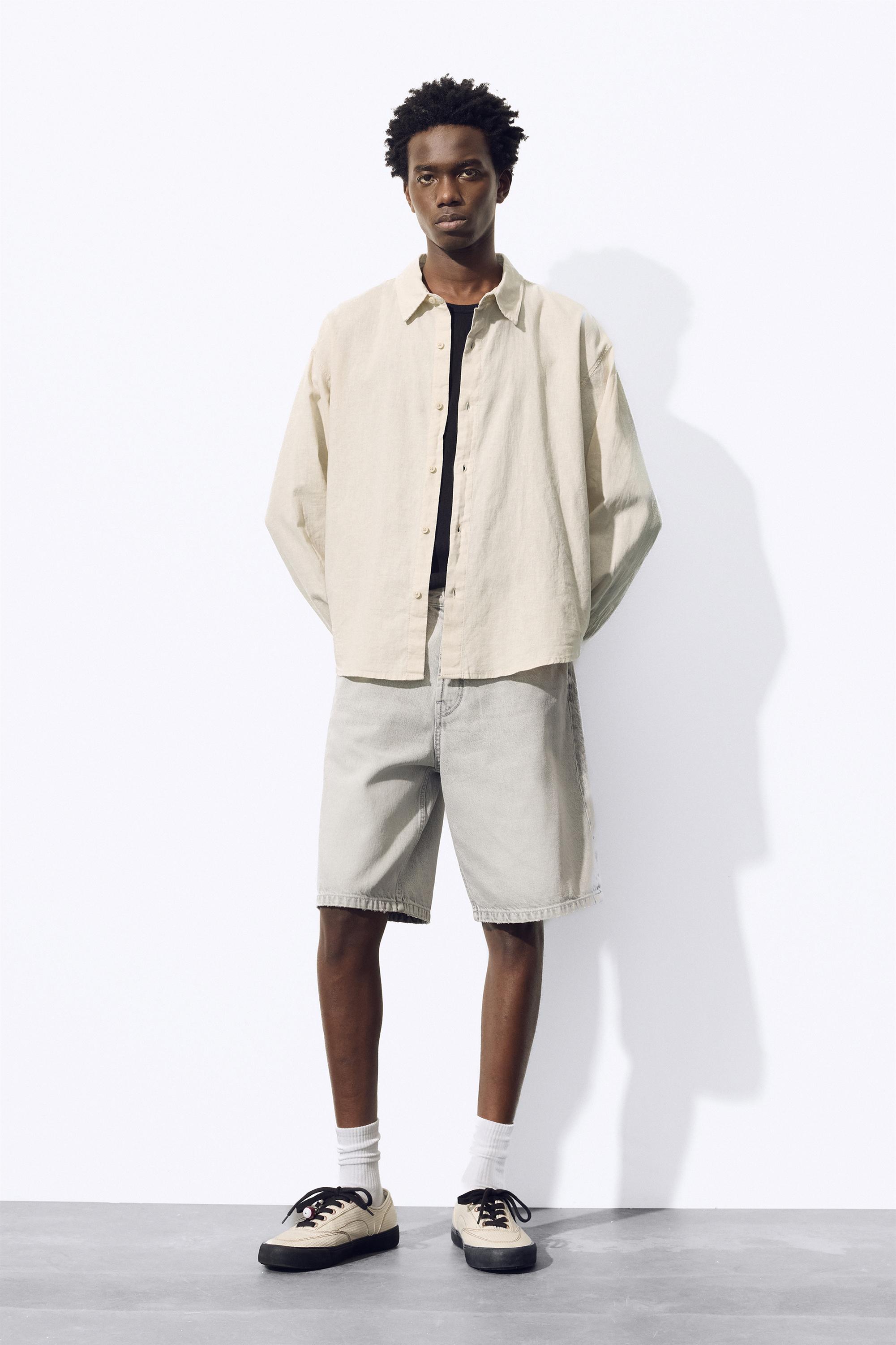 Ketenli gömlek - Görsel 34