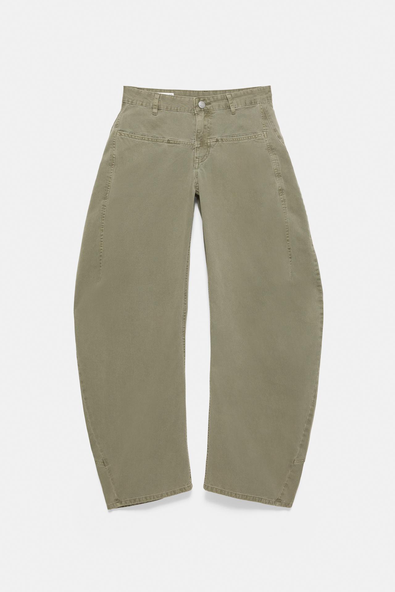 Low-rise balloon jeans — Khaki