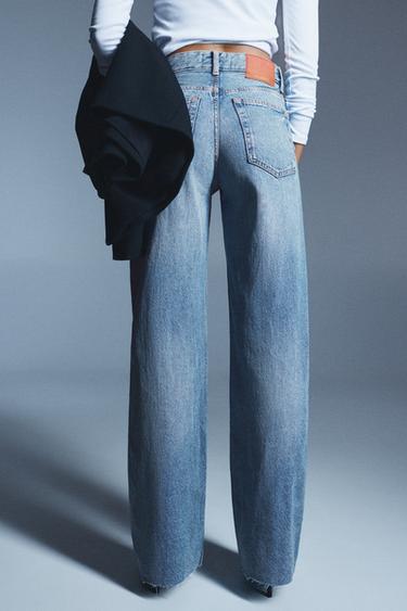 High-waist wide straight-leg jeans — Indigo 2