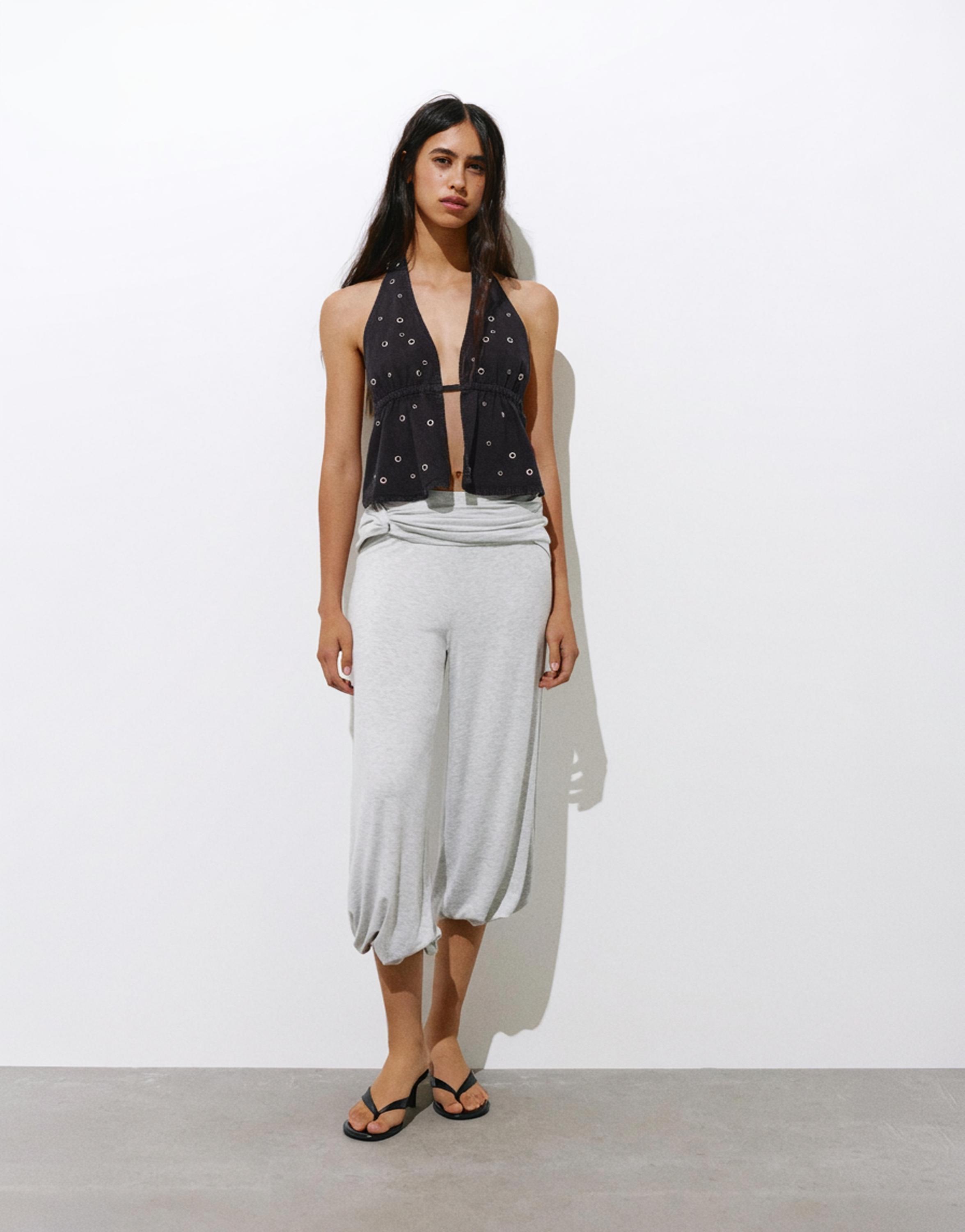 Kuşgözü detaylı halter top - Görsel 21