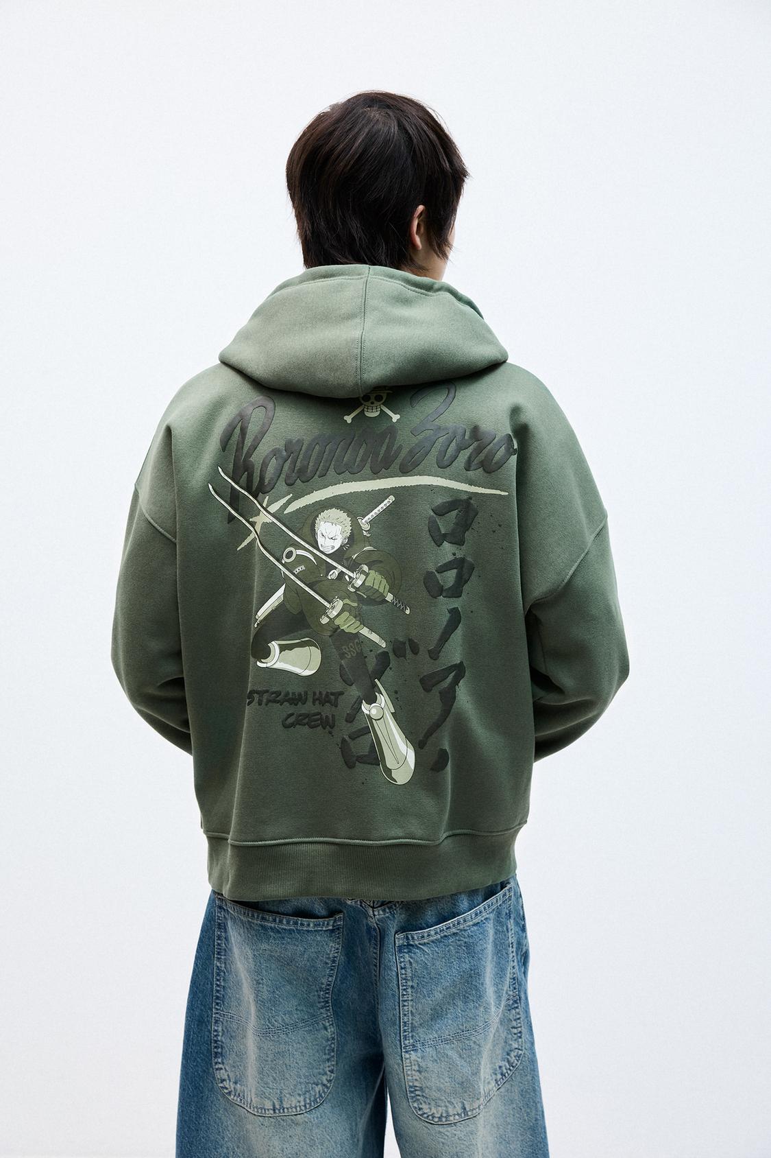 Sudadera One Piece Zoro capucha PULL&BEAR - Main Image