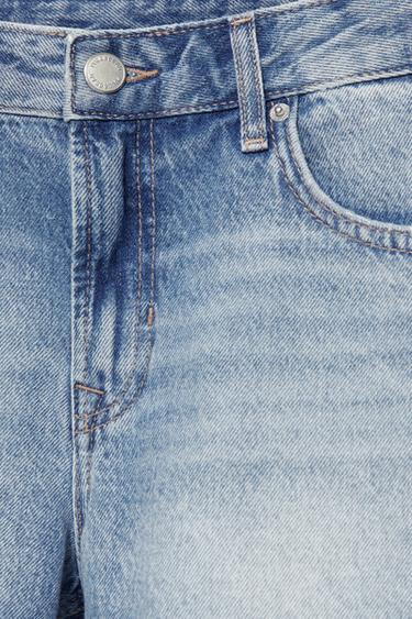 Patchwork denim Bermuda shorts — Medium blue 9
