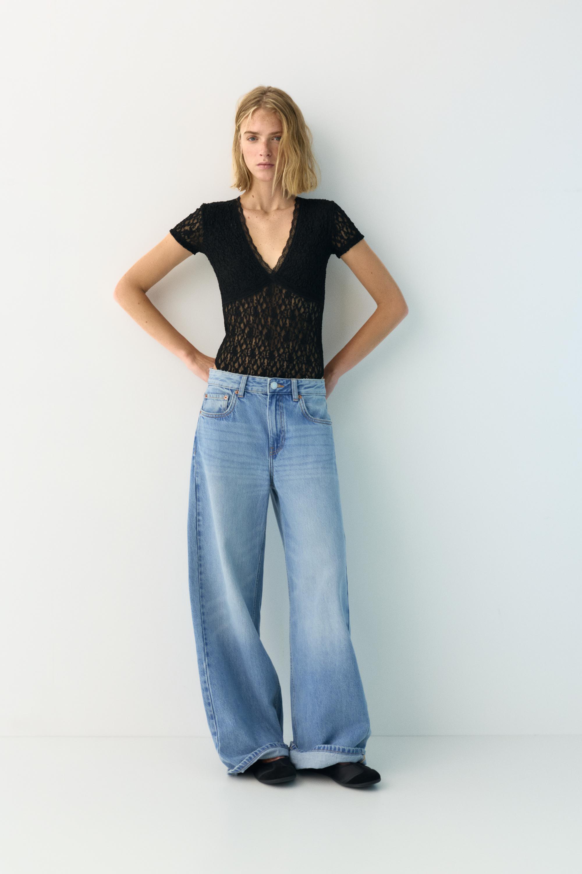 Kısa kollu dantel body - Görsel 12