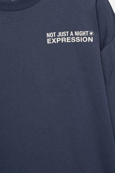 Star slogan T-shirt — Navy 8