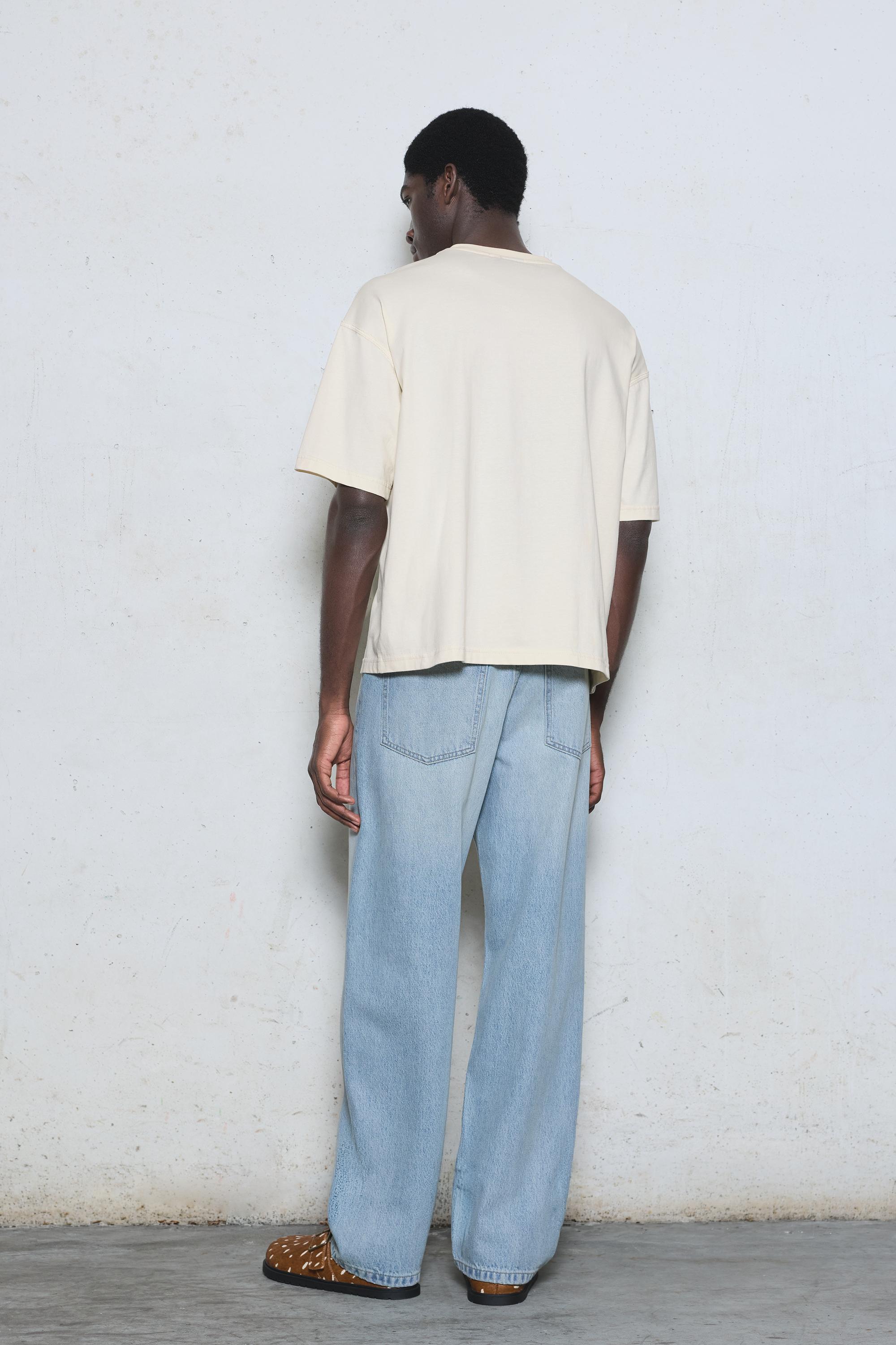 Relaxed fit graphic pocket T-shirt — Off white