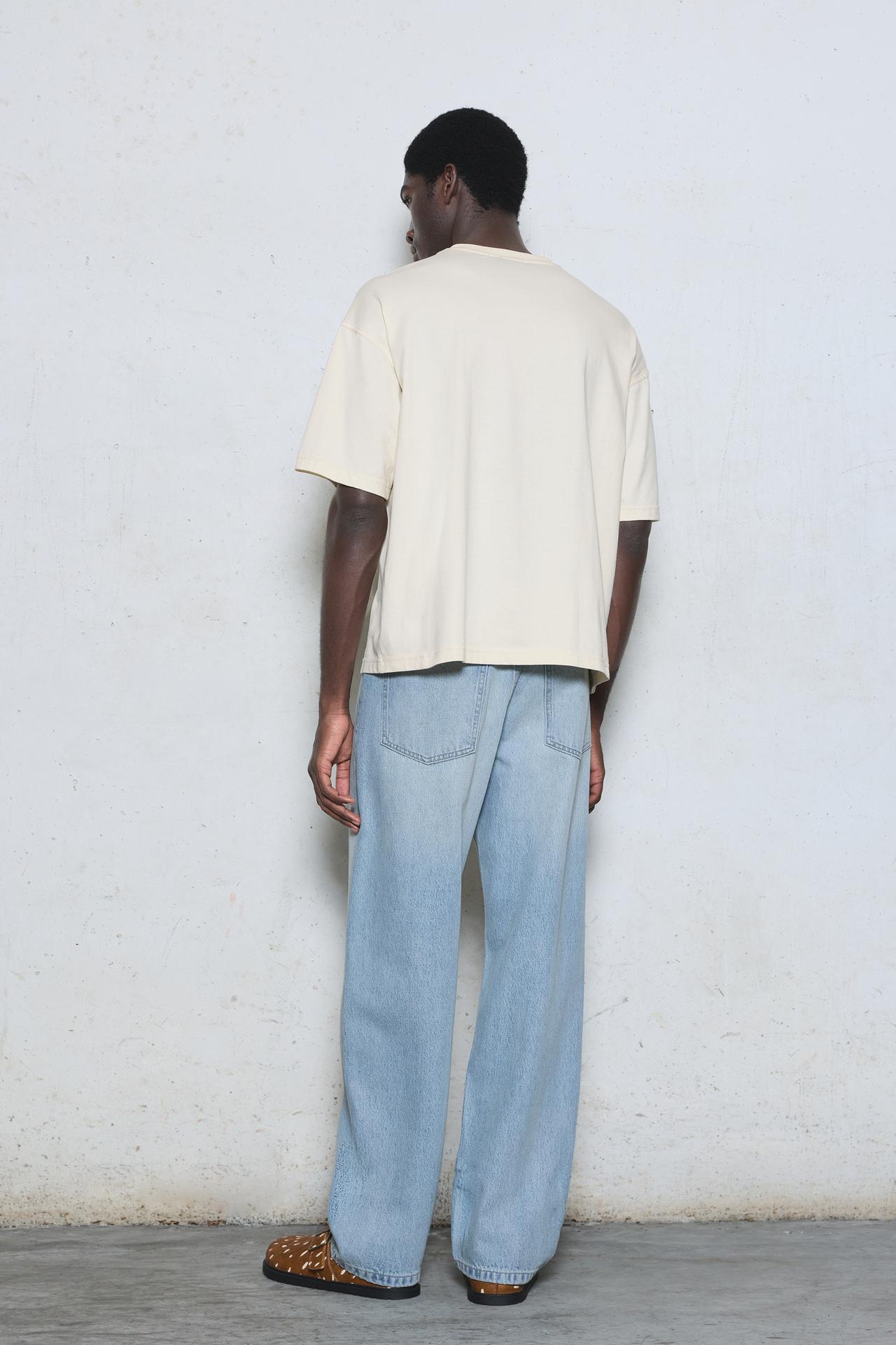 Relaxed fit graphic pocket T-shirt — Off white