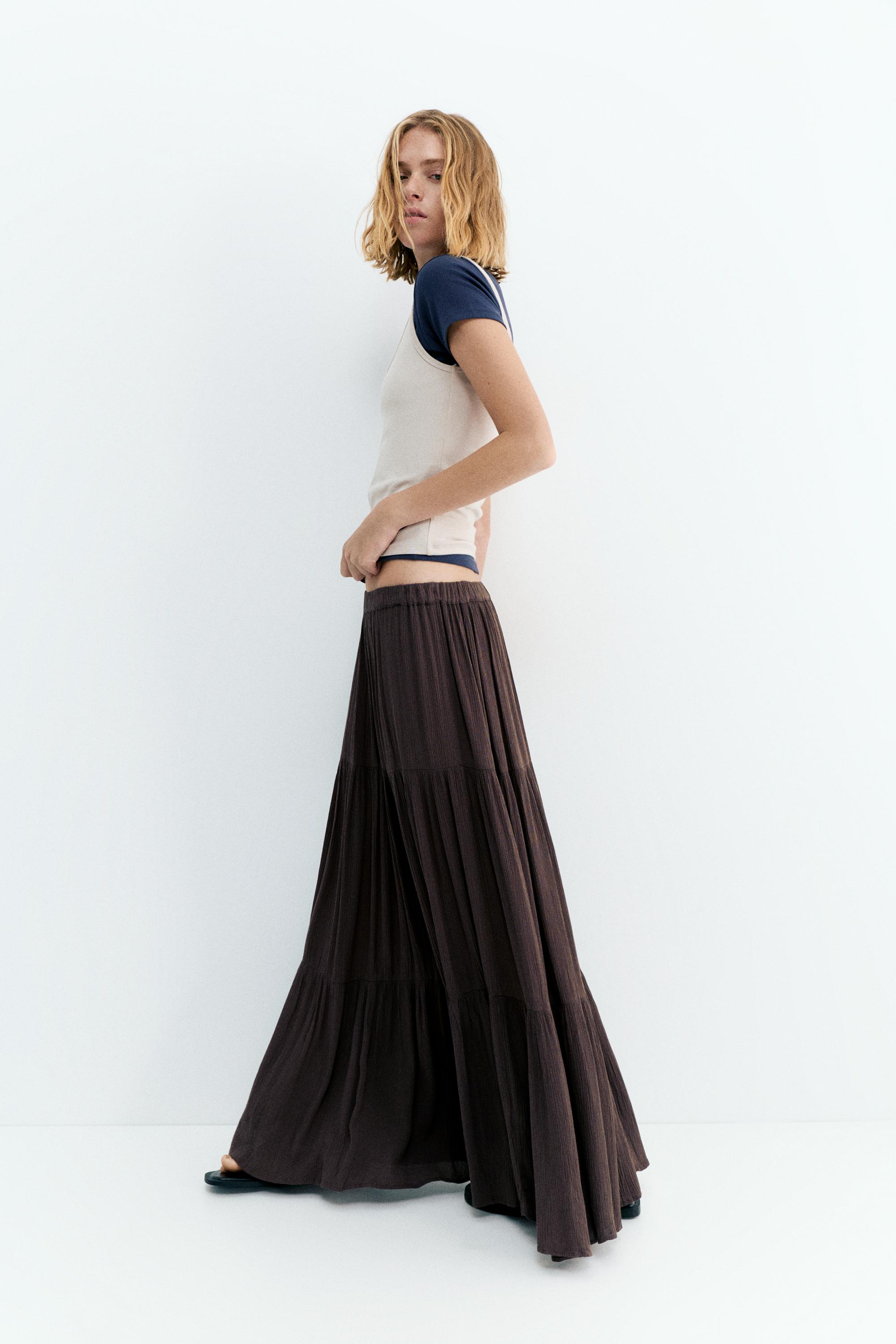 Panel detaylı midi etek - Görsel 76