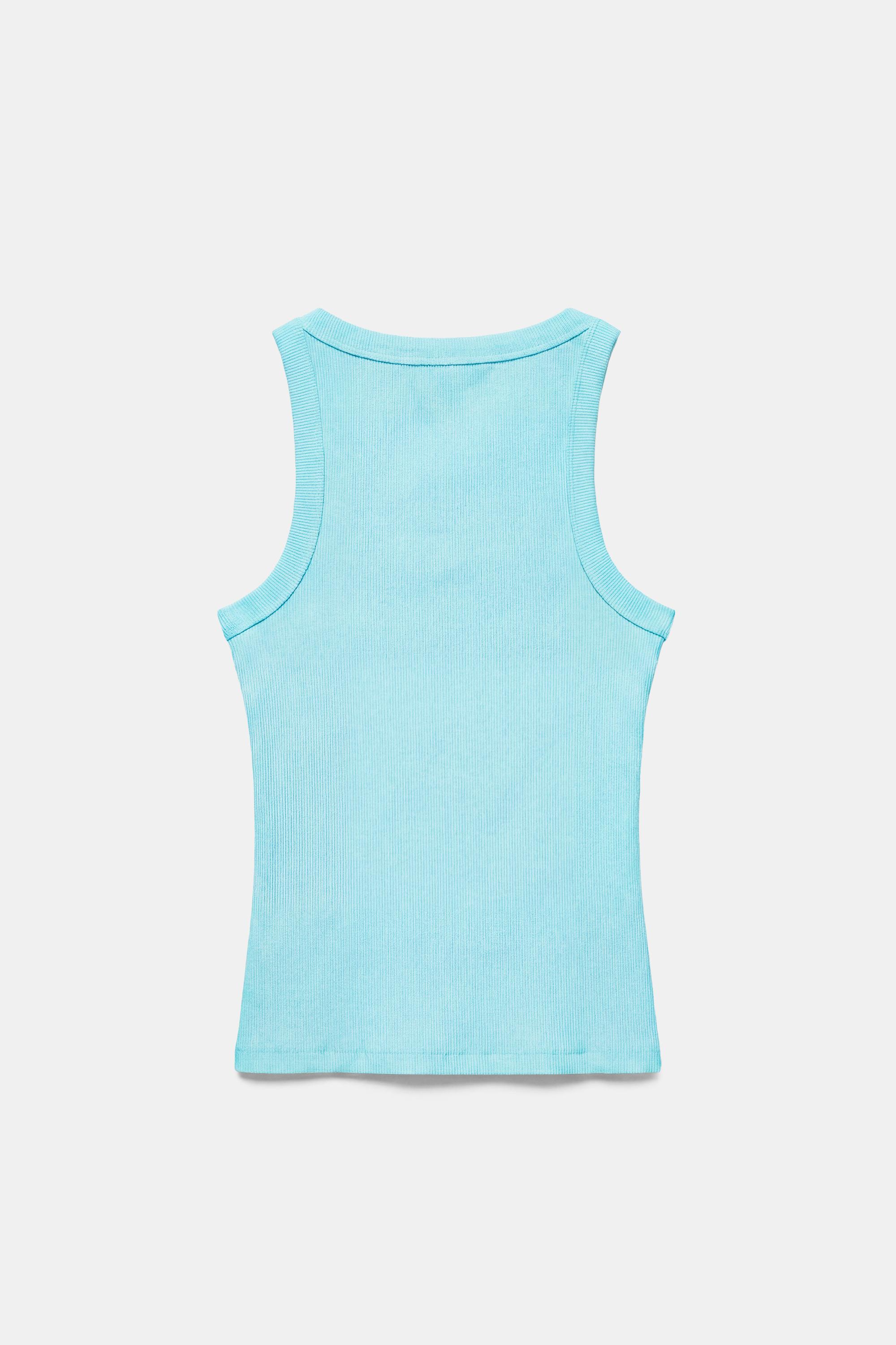 Basic tank top — Pale blue