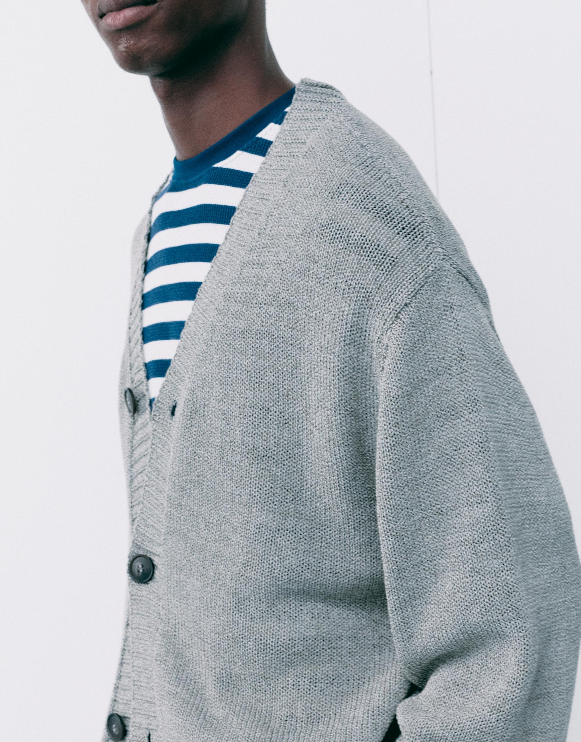 Rustic cardigan — Taupe