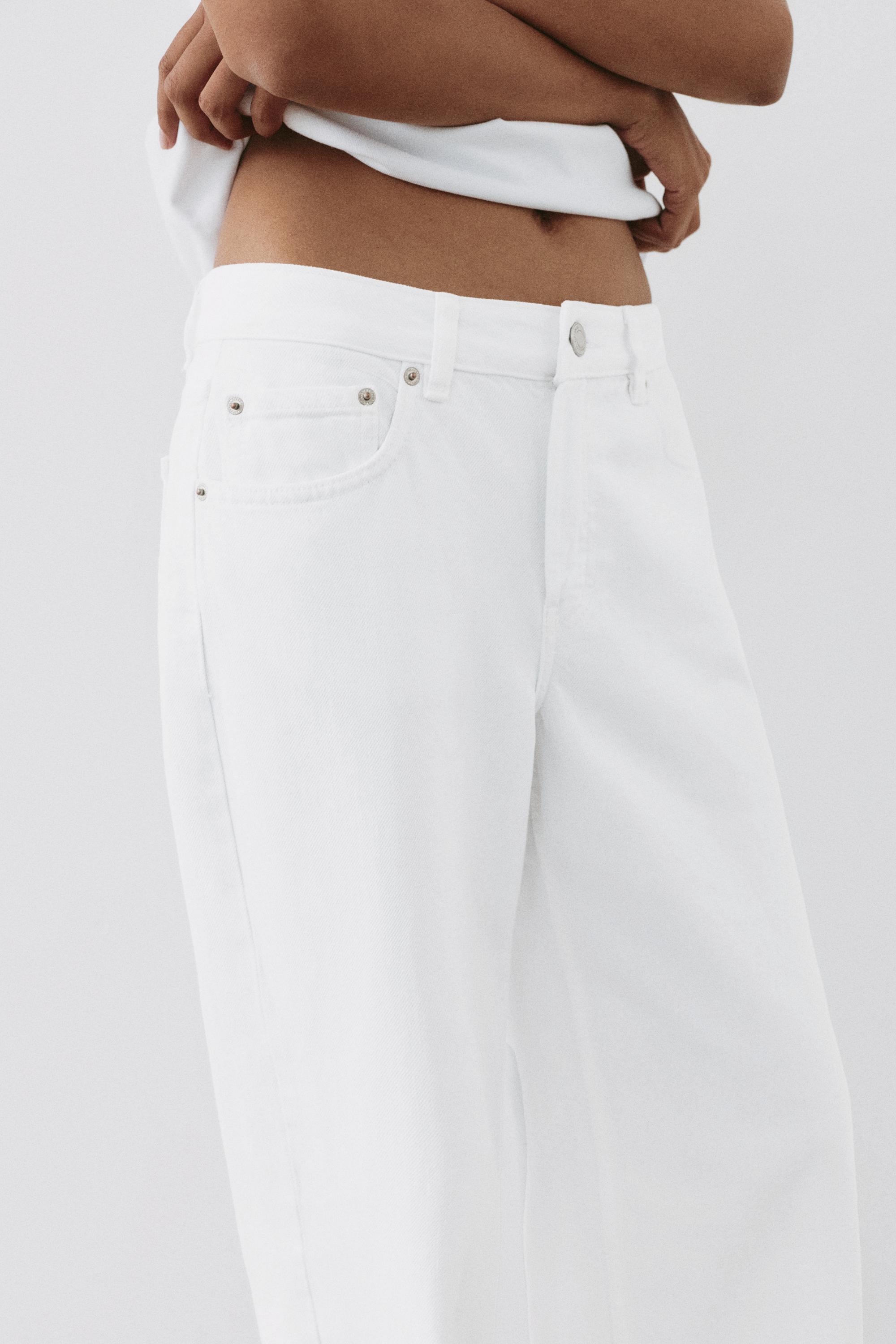 Oversize baggy jeans — White-t