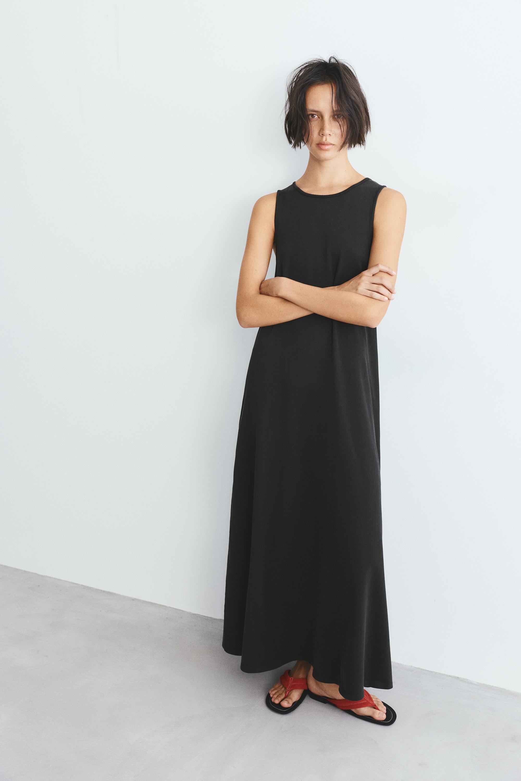 Kolsuz uzun elbise - Görsel 46