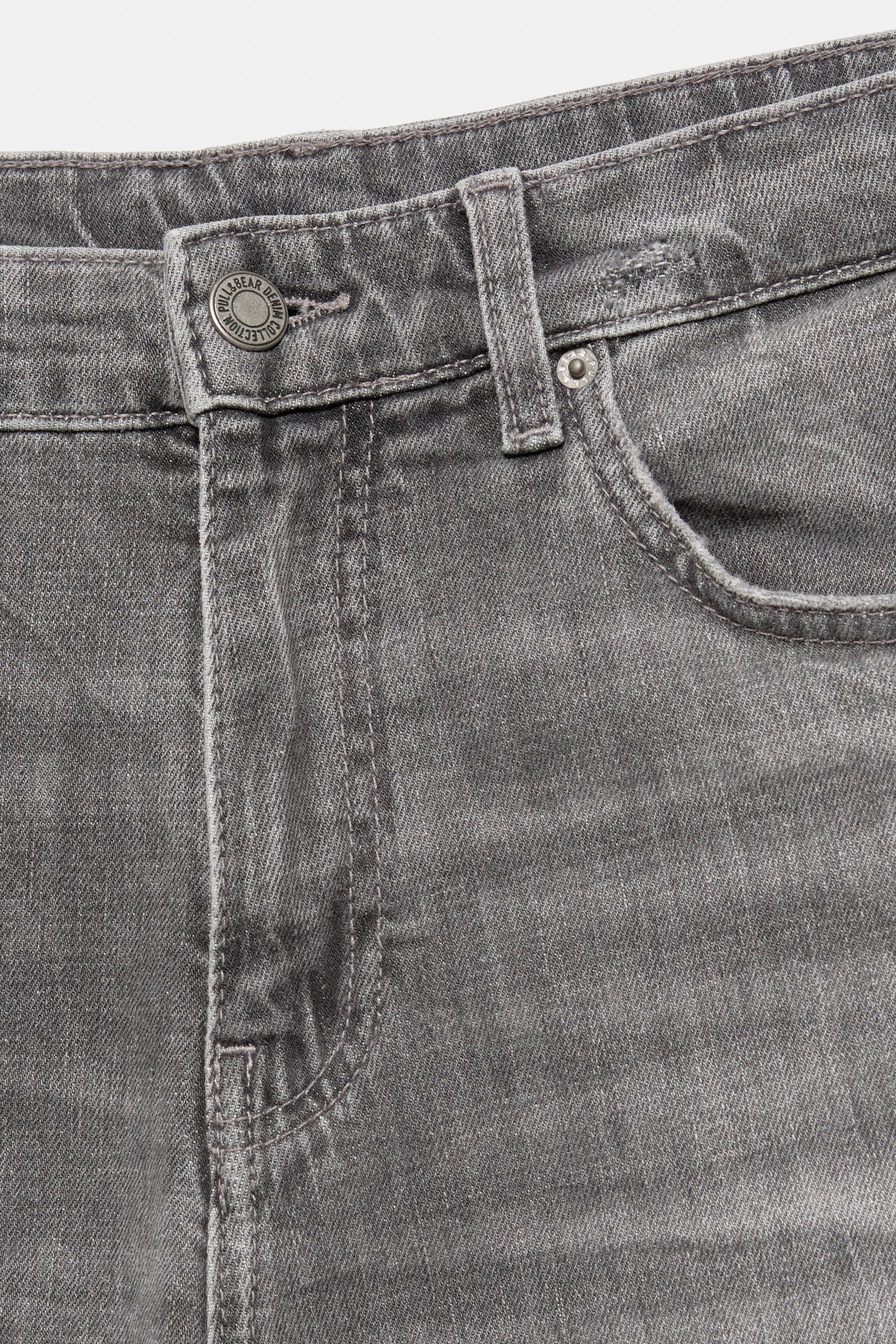 Ripped skinny jeans — Dark grey