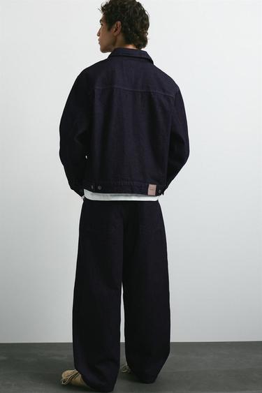 Front seam barrel jeans — Navy 2