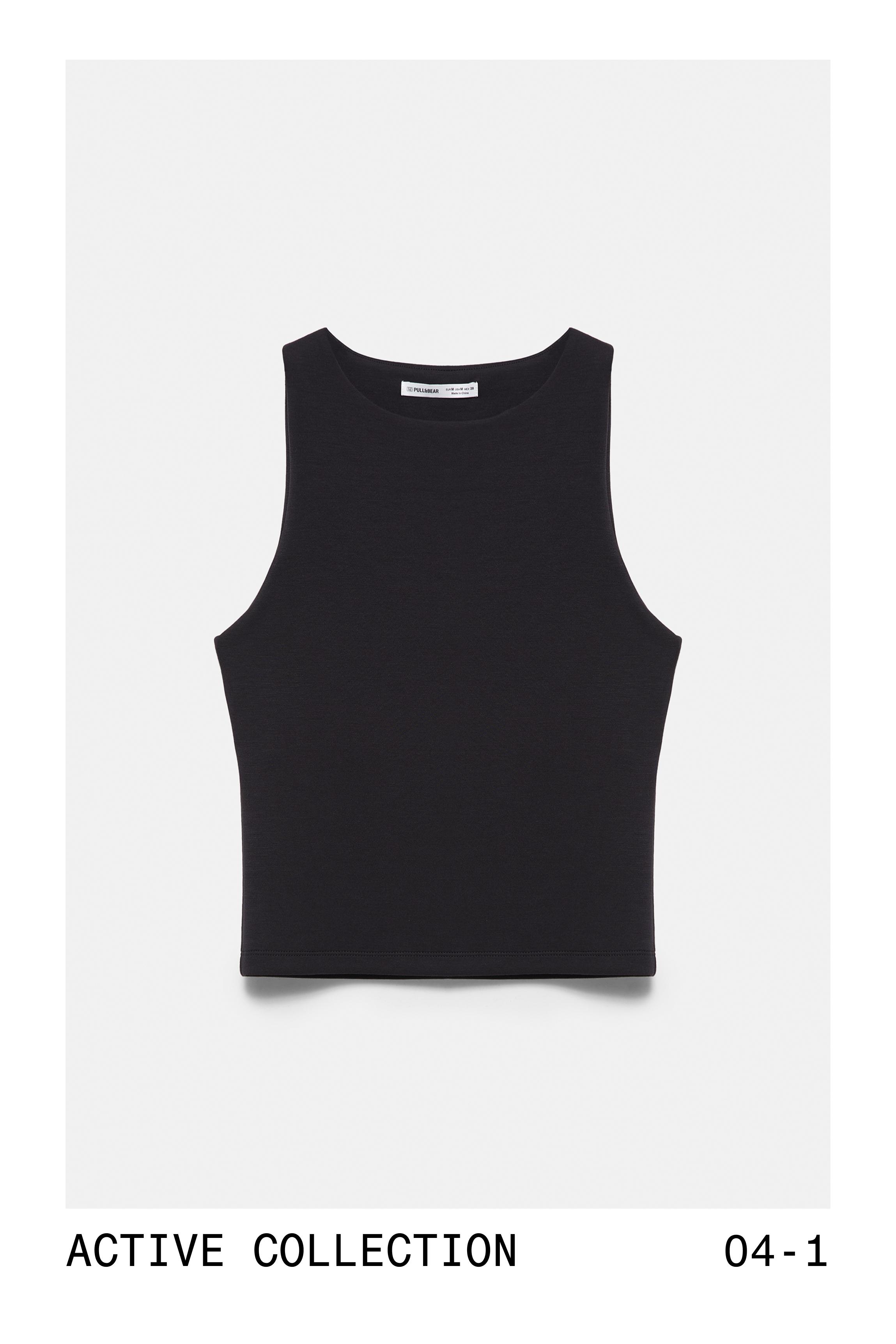 Soft-touch tank top — Black