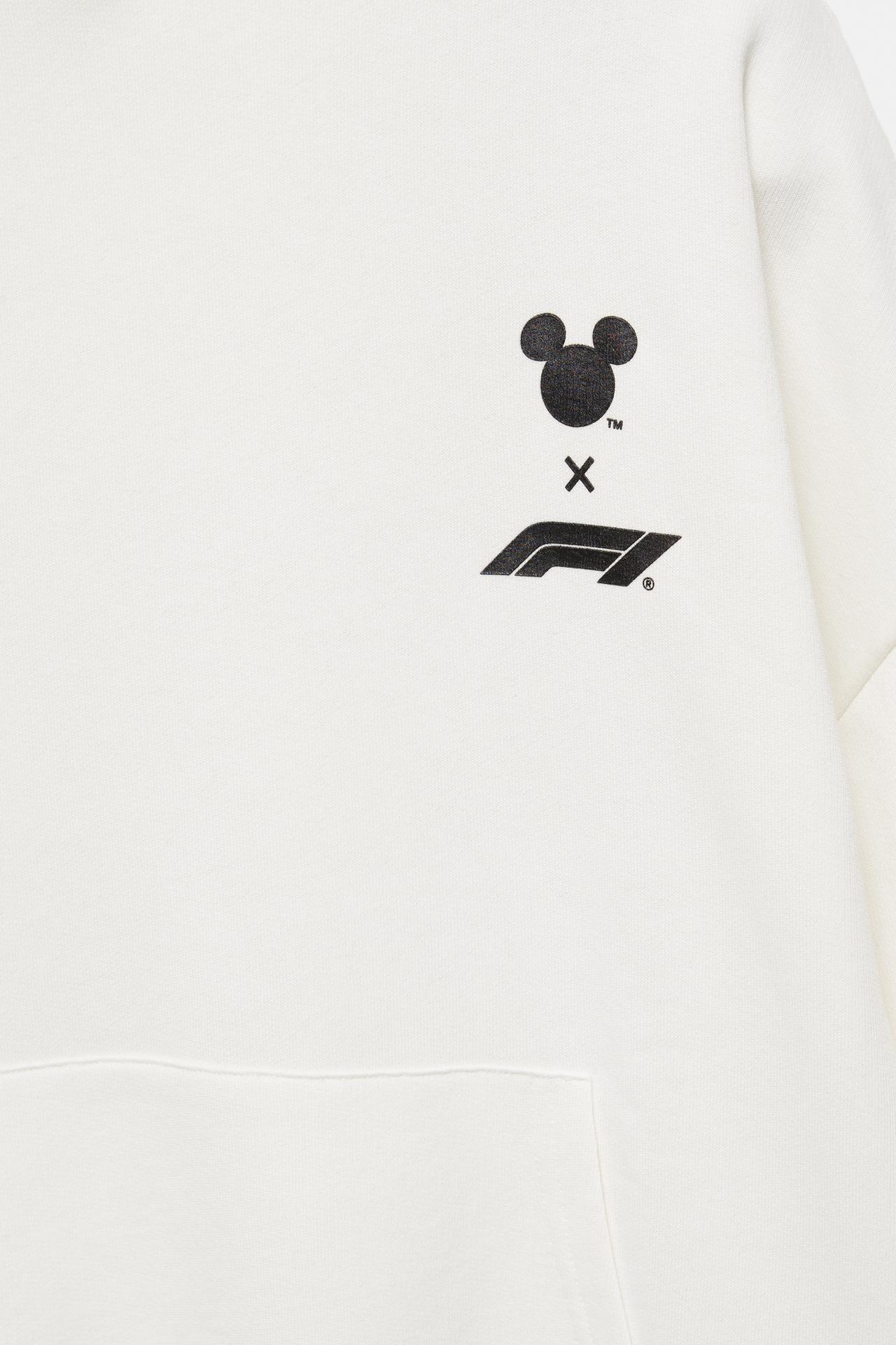 White Disney x F1 hoodie — Ice