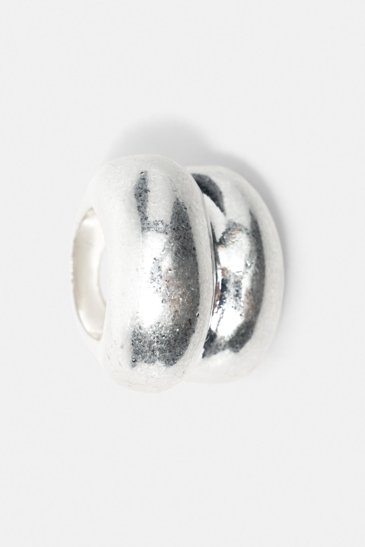 Metallic maxi ring — Silver