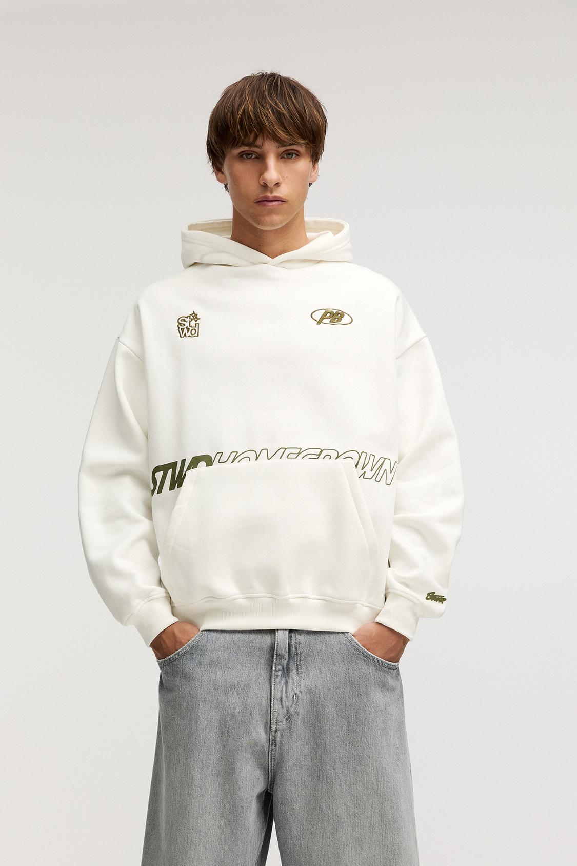 Bear Sale Sweat Homme Pull And Bear Basic Zip-up Hoodie PULL&BEAR