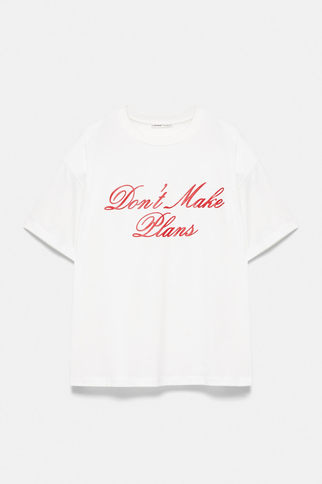 Text print oversize T-shirt — Ice