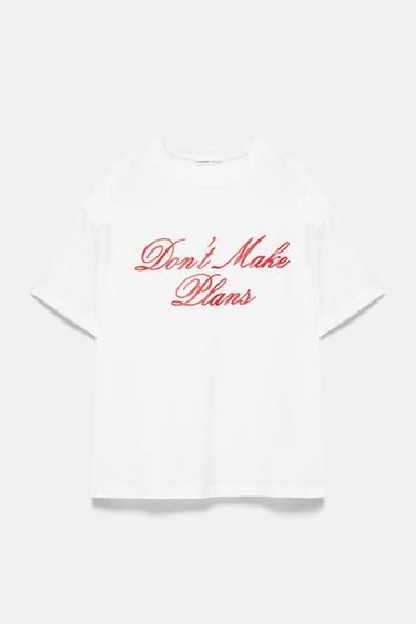 Text print oversize T-shirt — Ice 1