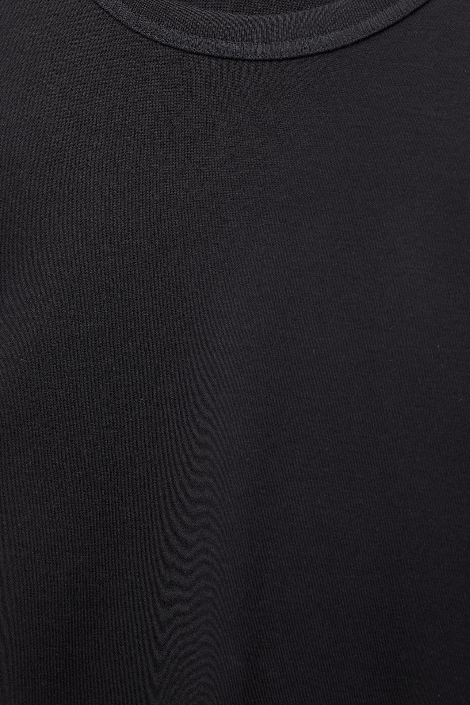 Basic short sleeve T-shirt — Black