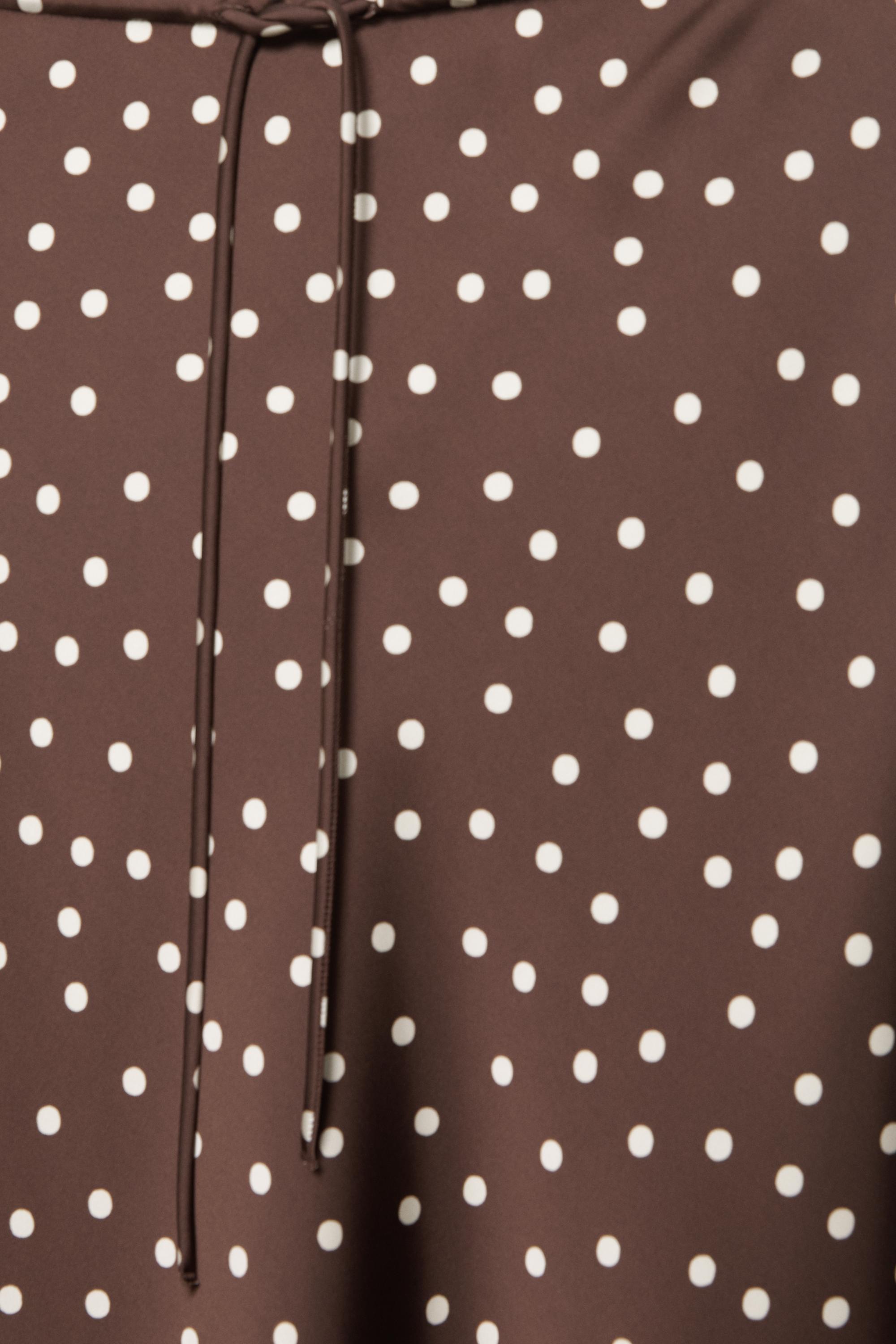 Satin midi skirt — Print 1