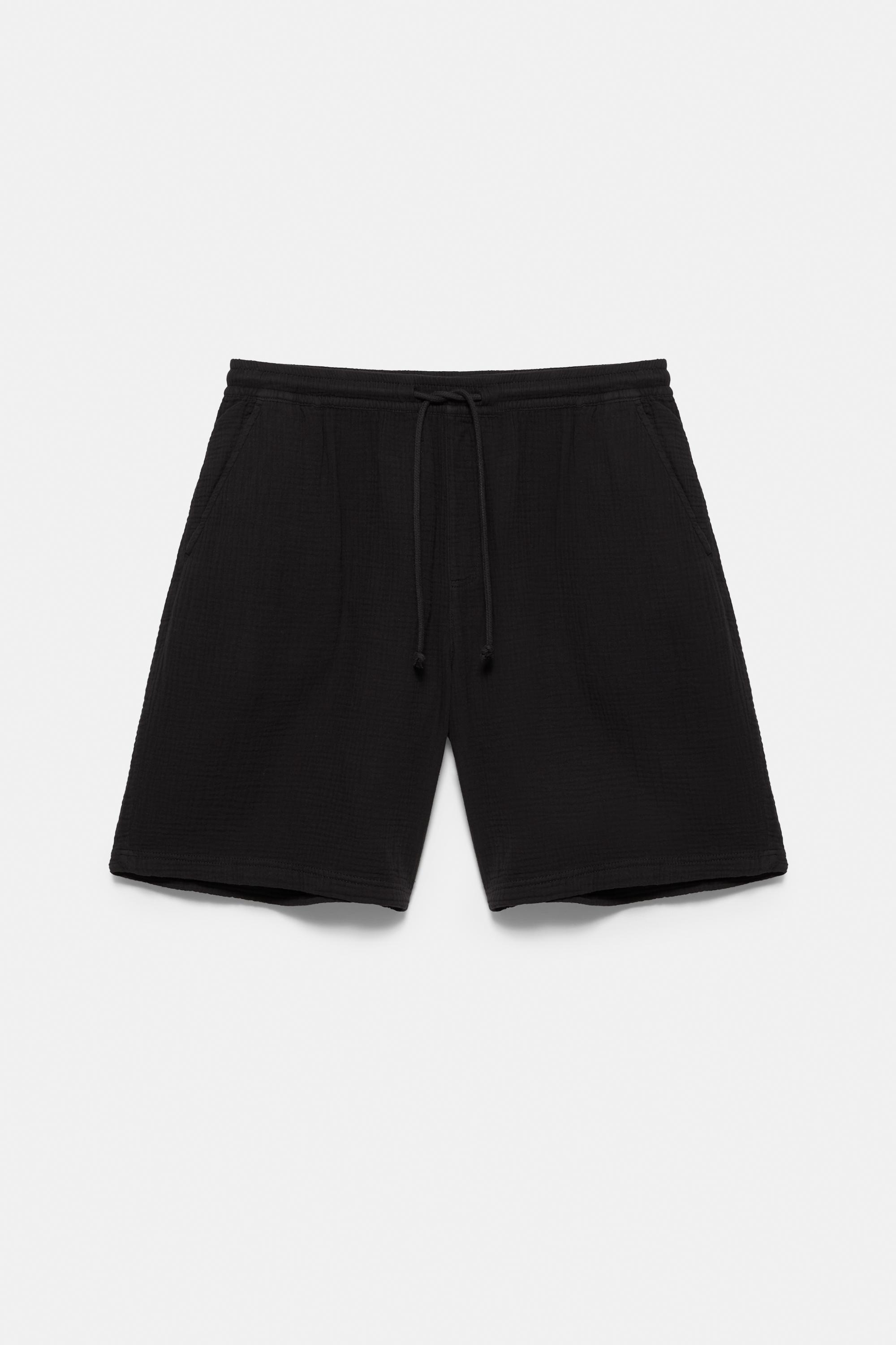 Bermuda sweat shorts — Black