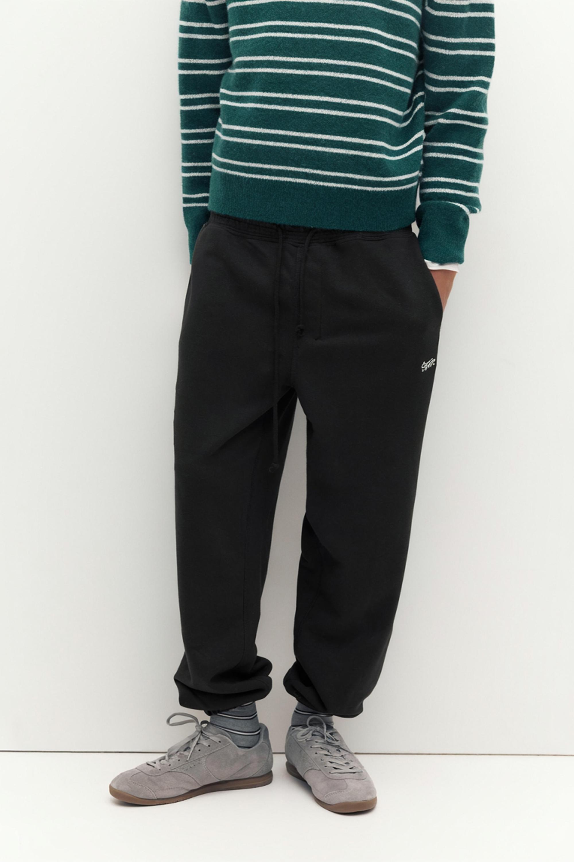 STWD tracksuit bottoms — Black