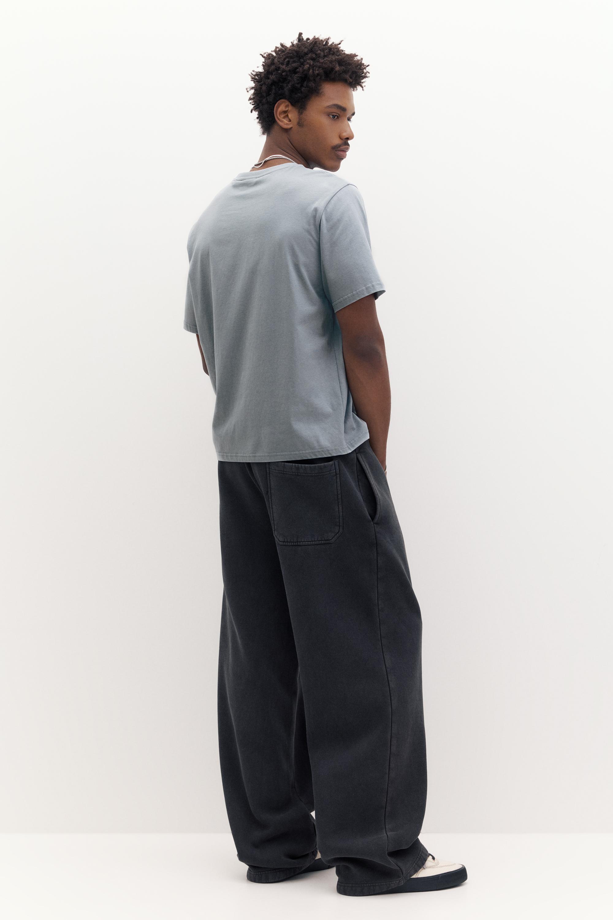 Basic kısa kollu pamuklu tişört - Görsel 100