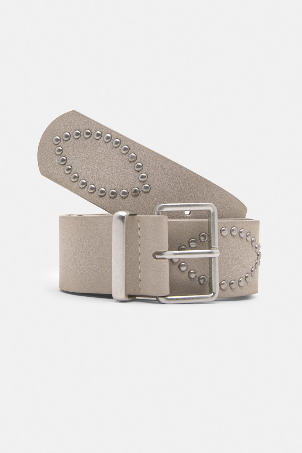 Ceinture à clous en similicuir pull&bear