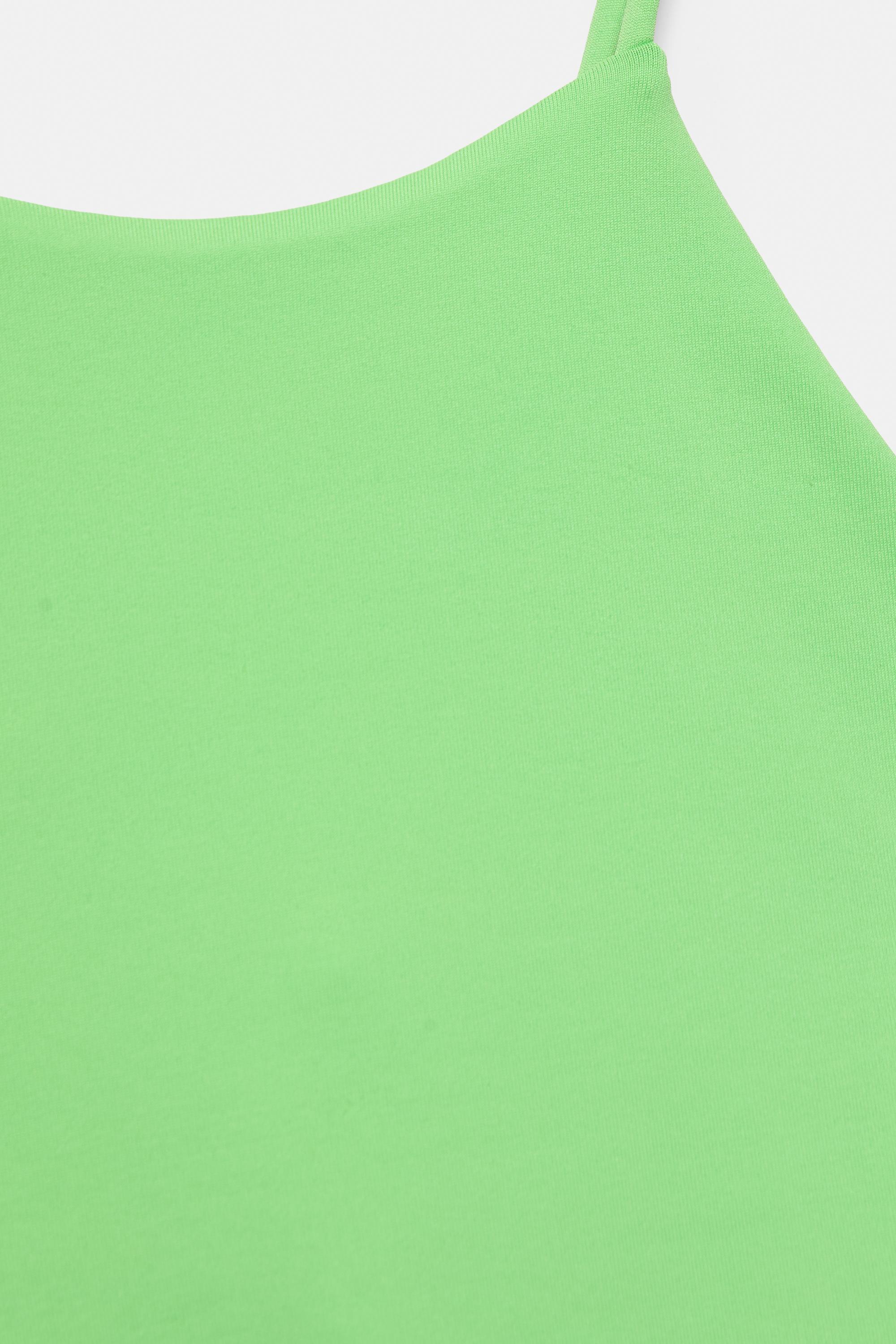 Halter strappy bodysuit — Apple green