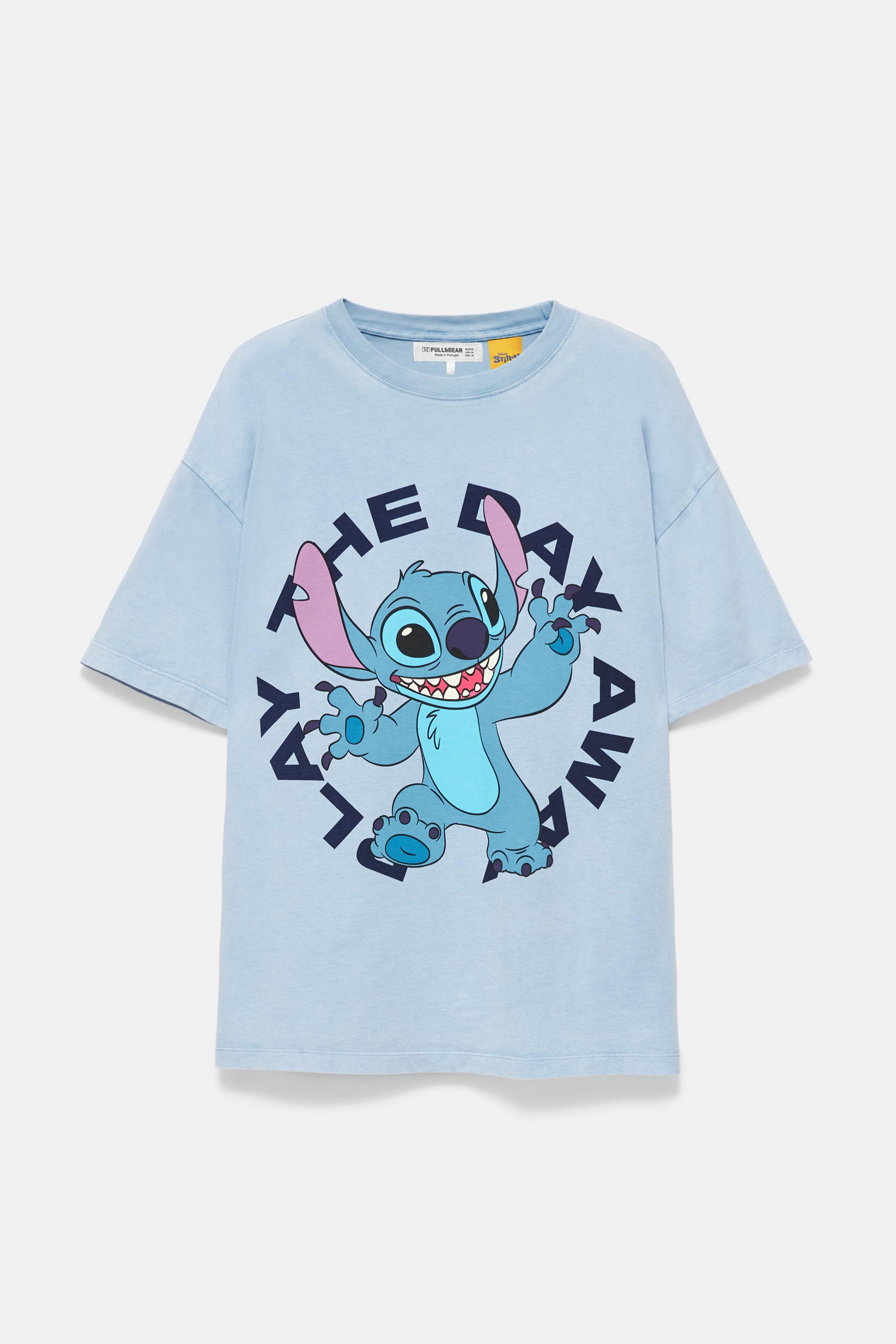 Short sleeve Stitch T-shirt — Faded blue