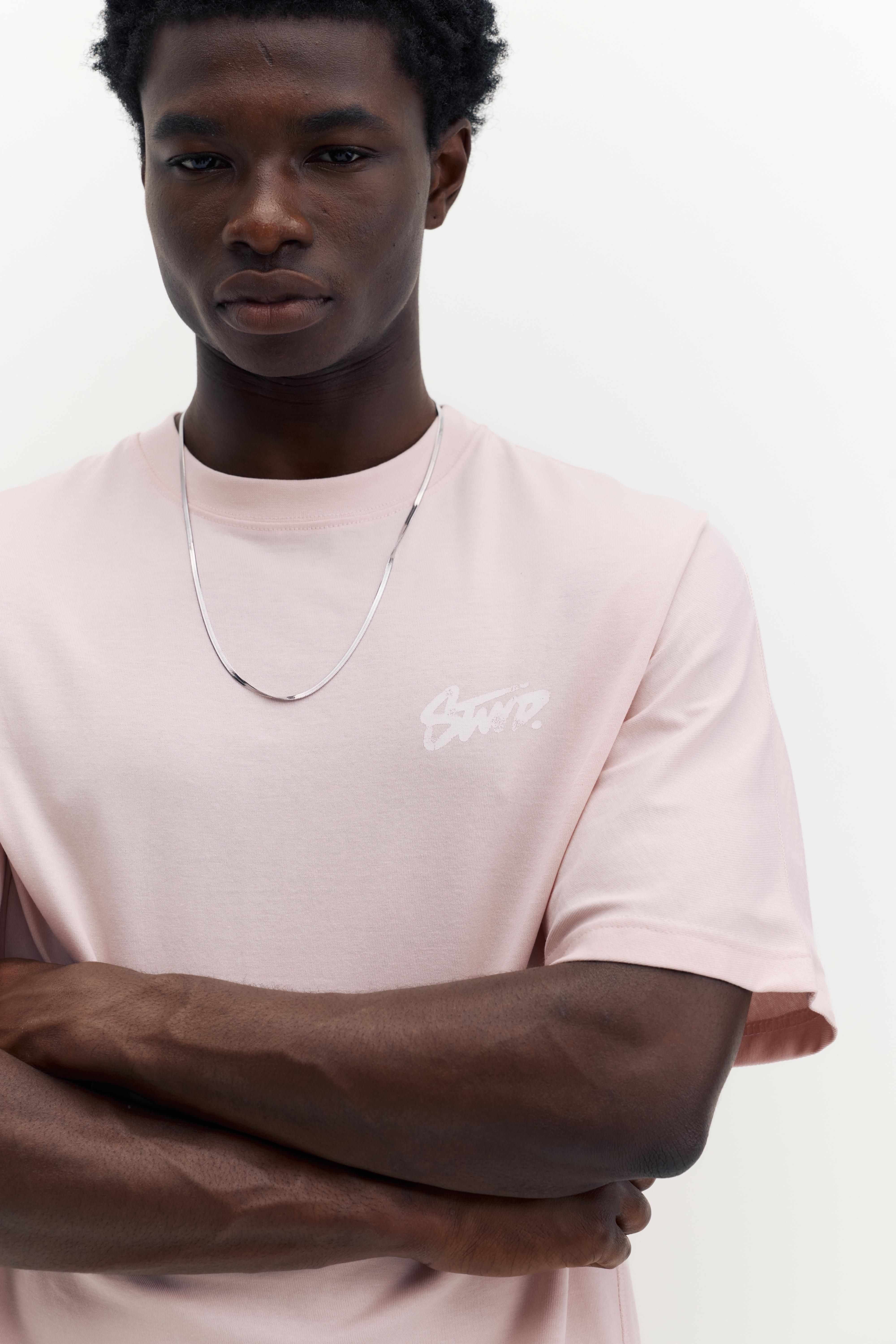 STWD graffiti logo T-shirt — Pink