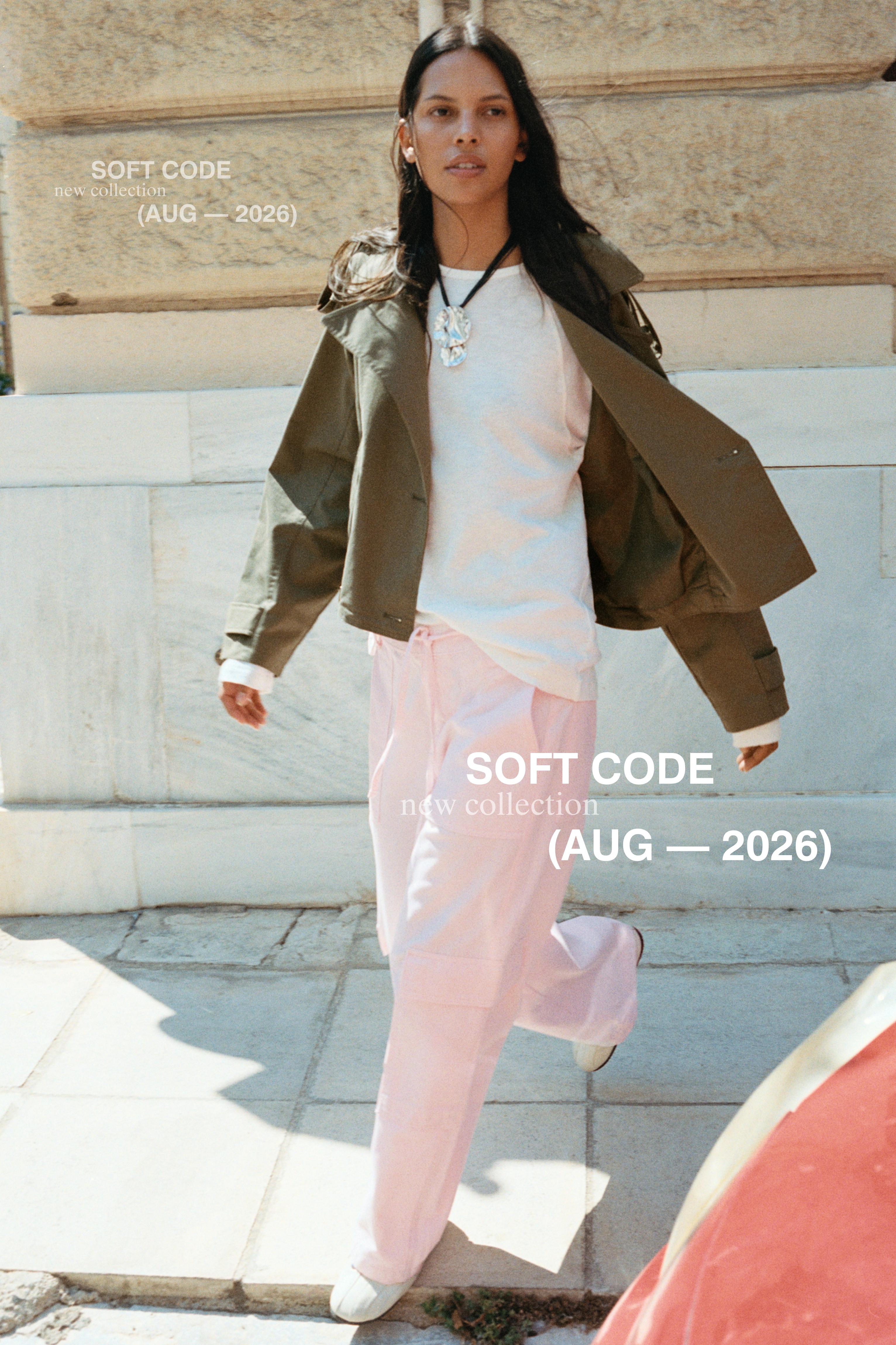 Straight pink cargo trousers — Pink