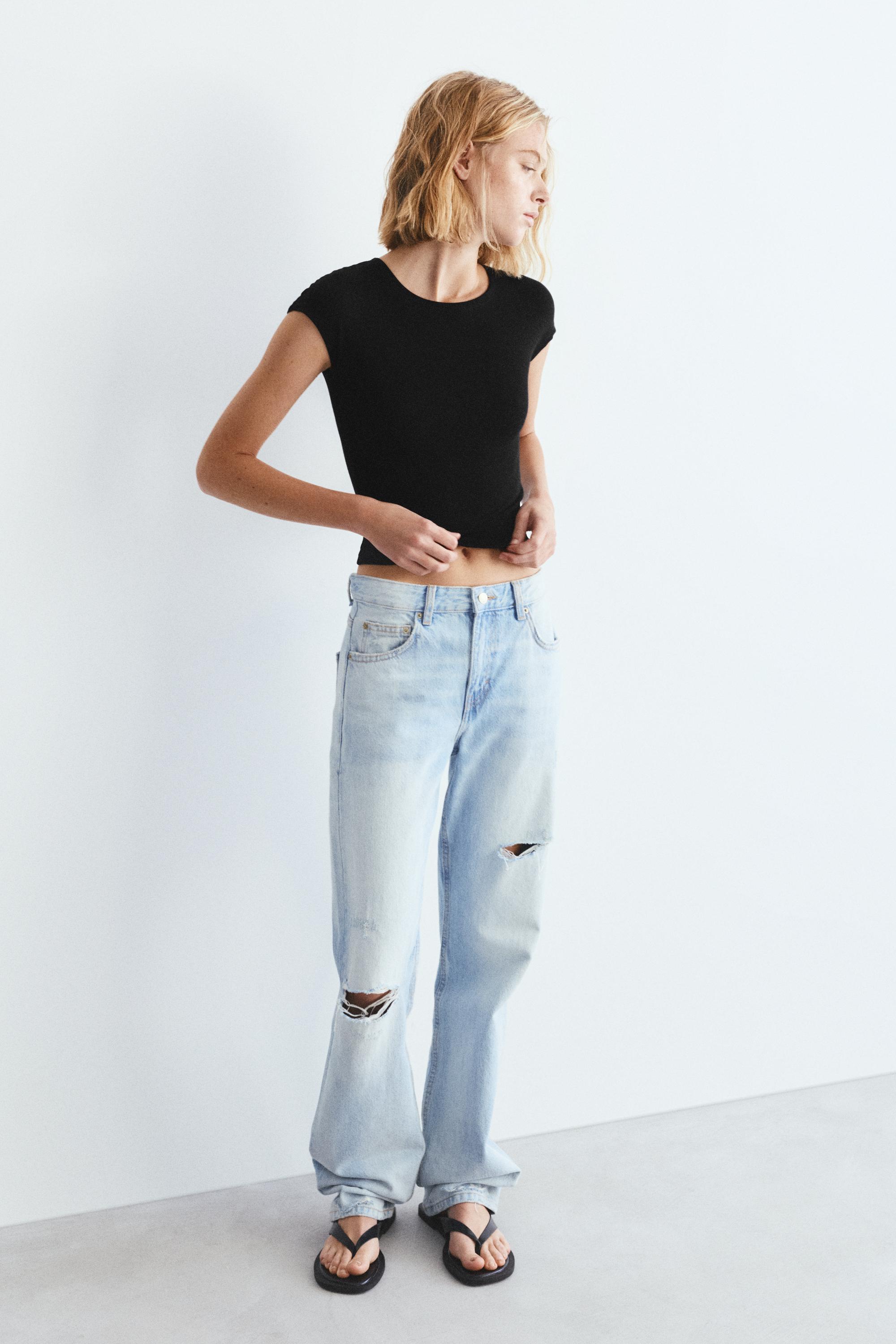 Fitted short sleeve T-shirt — Black