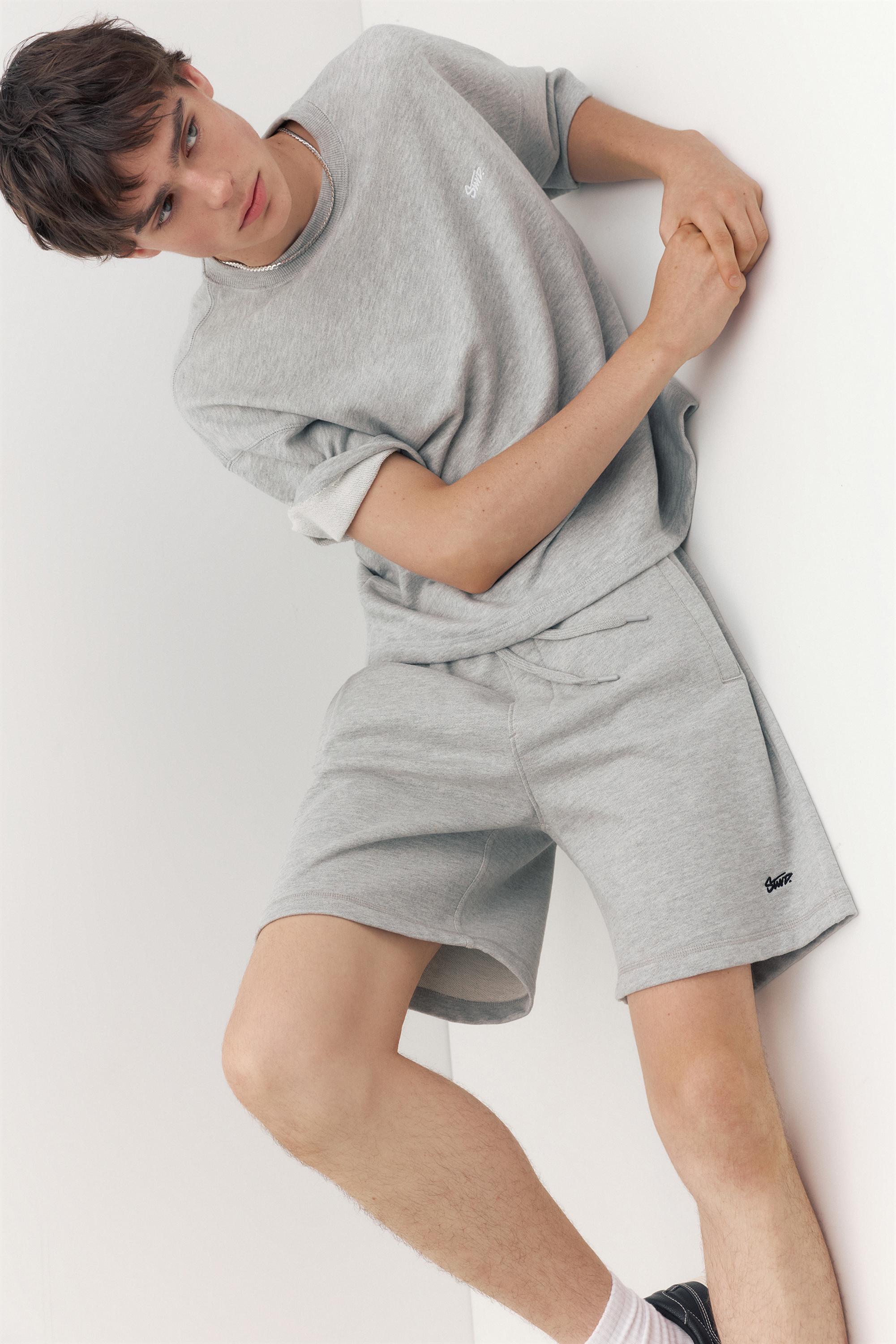 Short sleeve STWD sweatshirt — Greyish